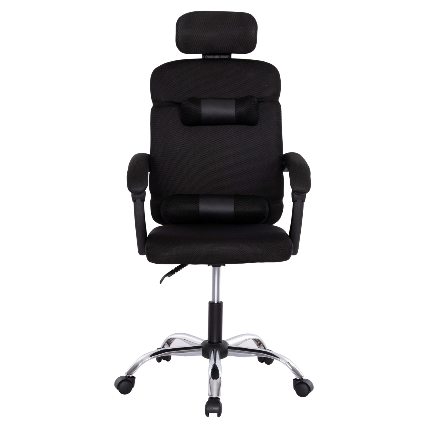 ΚΑΡΕΚΛΑ ΓΡΑΦΕΙΟΥ CRONER HM1196.01 ΜΑΥΡΟ MESH-ΜΕΤΑΛ.ΒΑΣΗ-NYLON ΣΚΕΛΕΤΟΣ 58x99x120Υεκ. - Image 3