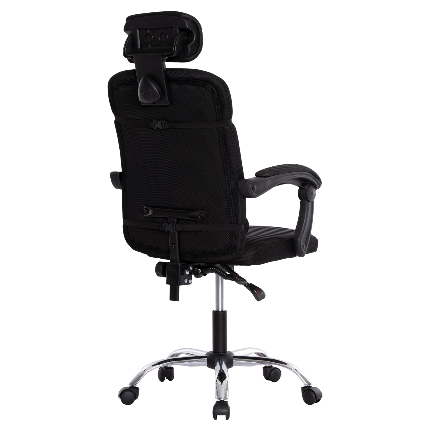 ΚΑΡΕΚΛΑ ΓΡΑΦΕΙΟΥ CRONER HM1196.01 ΜΑΥΡΟ MESH-ΜΕΤΑΛ.ΒΑΣΗ-NYLON ΣΚΕΛΕΤΟΣ 58x99x120Υεκ. - Image 6