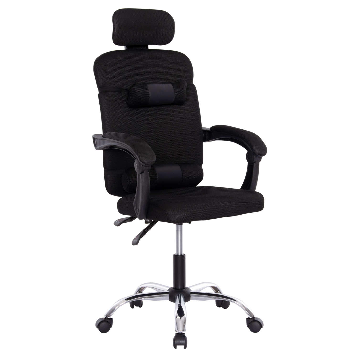 ΚΑΡΕΚΛΑ ΓΡΑΦΕΙΟΥ CRONER HM1196.01 ΜΑΥΡΟ MESH-ΜΕΤΑΛ.ΒΑΣΗ-NYLON ΣΚΕΛΕΤΟΣ 58x99x120Υεκ.