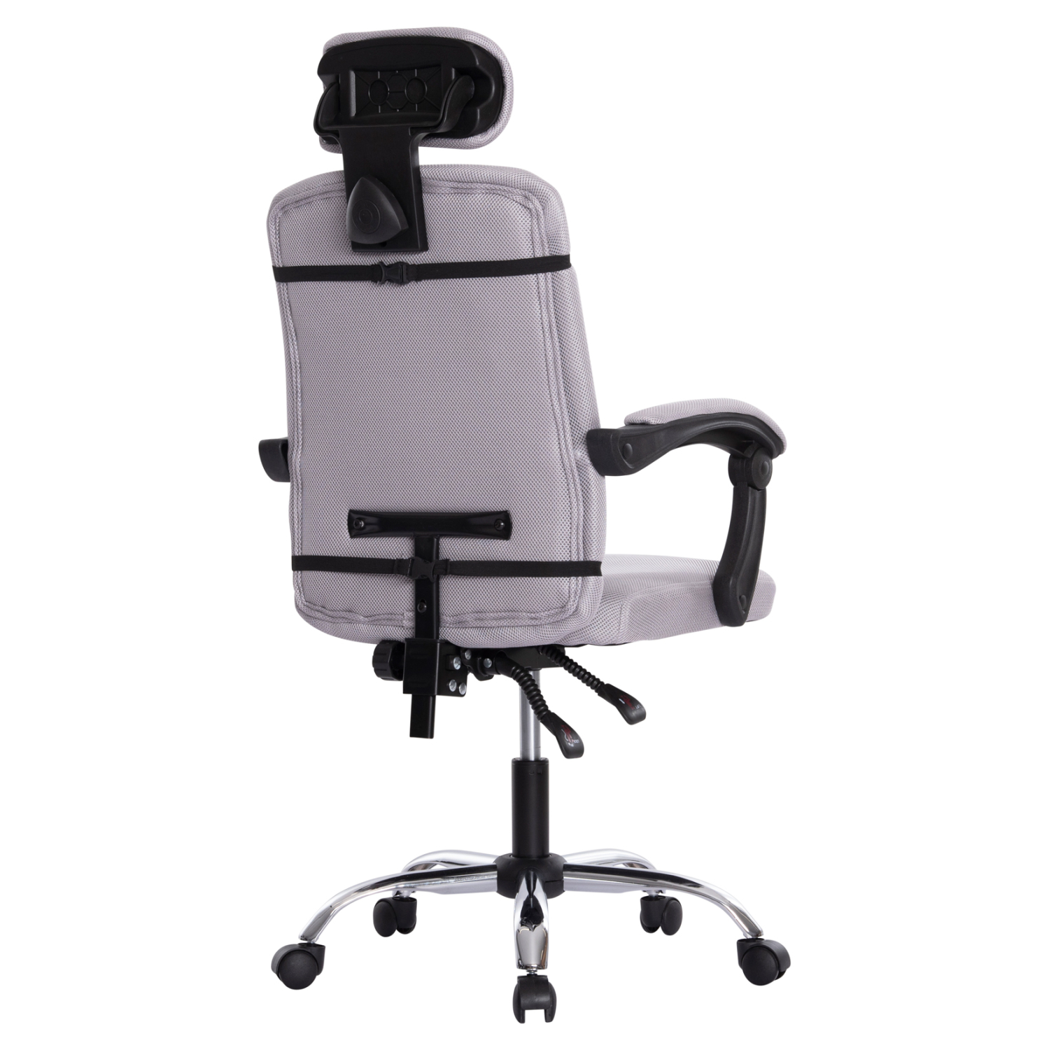 ΚΑΡΕΚΛΑ ΓΡΑΦΕΙΟΥ CRONER HM1196.02 ΓΚΡΙ MESH-ΜΕΤΑΛ.ΒΑΣΗ-NYLON ΣΚΕΛΕΤΟΣ 58x67x124Υεκ. - Image 5
