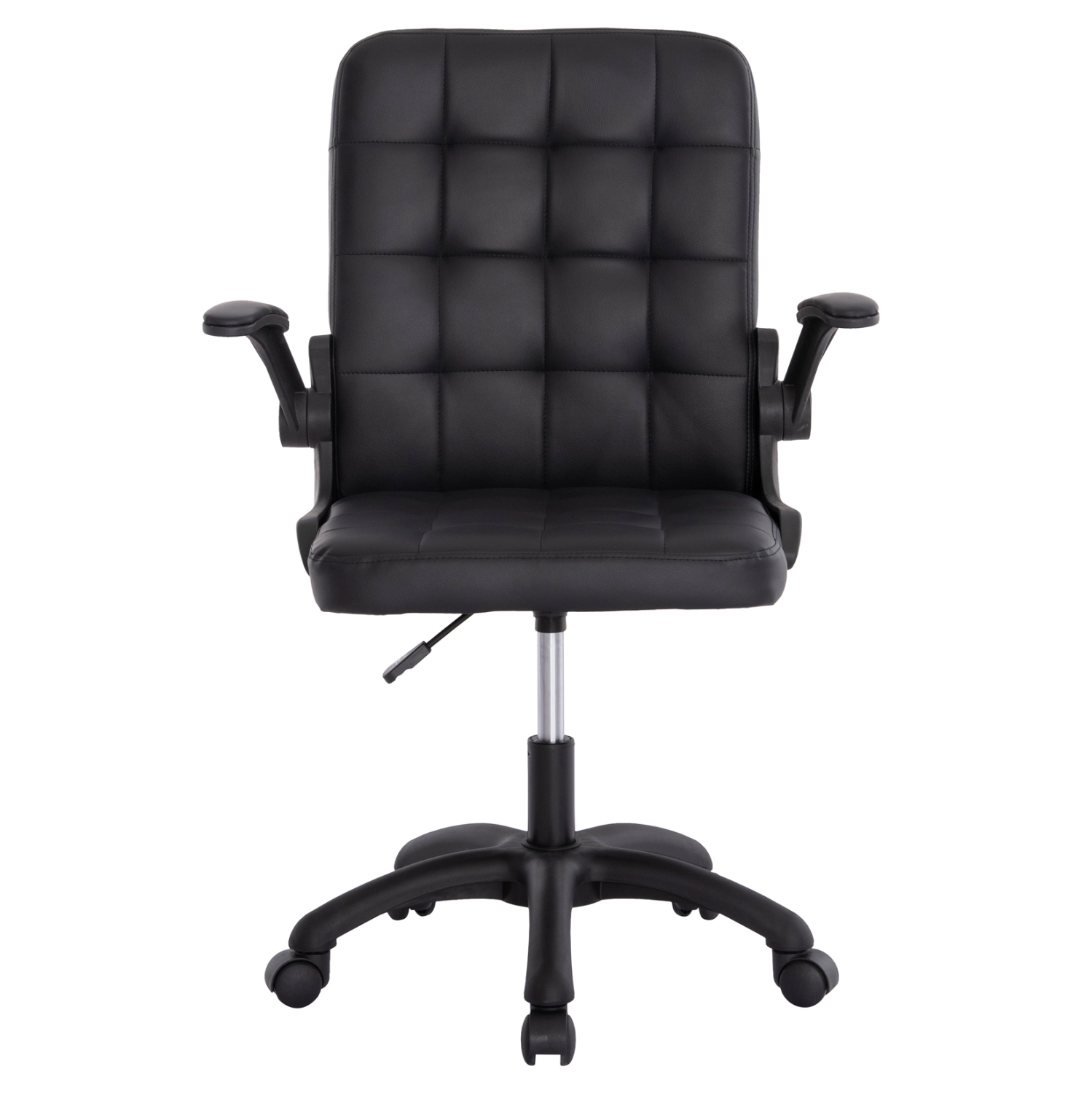 ΚΑΡΕΚΛΑ ΓΡΑΦΕΙΟΥ PORTIMA HM1197.01 ΜΑΥΡΟ PVC-NYLON ΣΚΕΛΕΤΟΣ & ΒΑΣΗ 69x57x97Υεκ. - Image 3