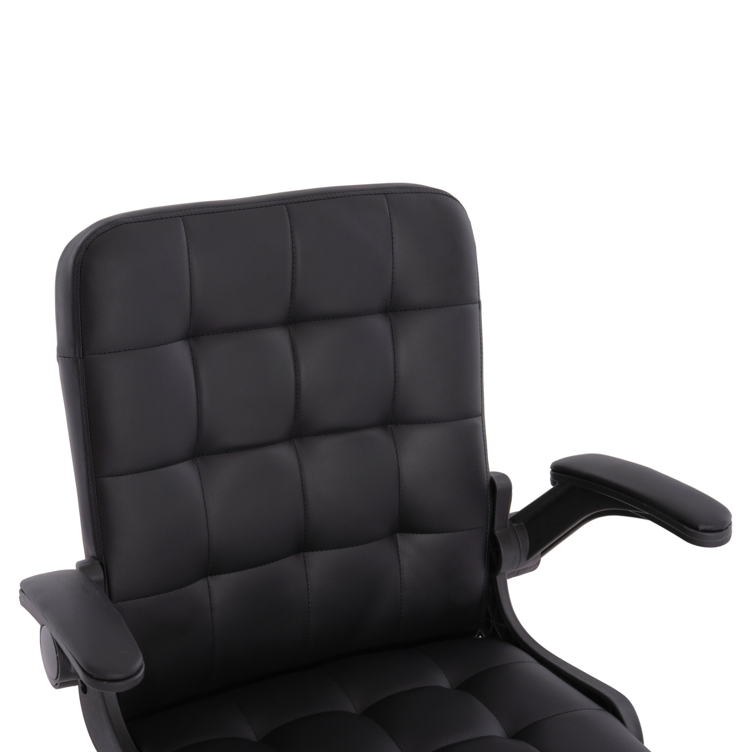 ΚΑΡΕΚΛΑ ΓΡΑΦΕΙΟΥ PORTIMA HM1197.01 ΜΑΥΡΟ PVC-NYLON ΣΚΕΛΕΤΟΣ & ΒΑΣΗ 69x57x97Υεκ. - Image 7