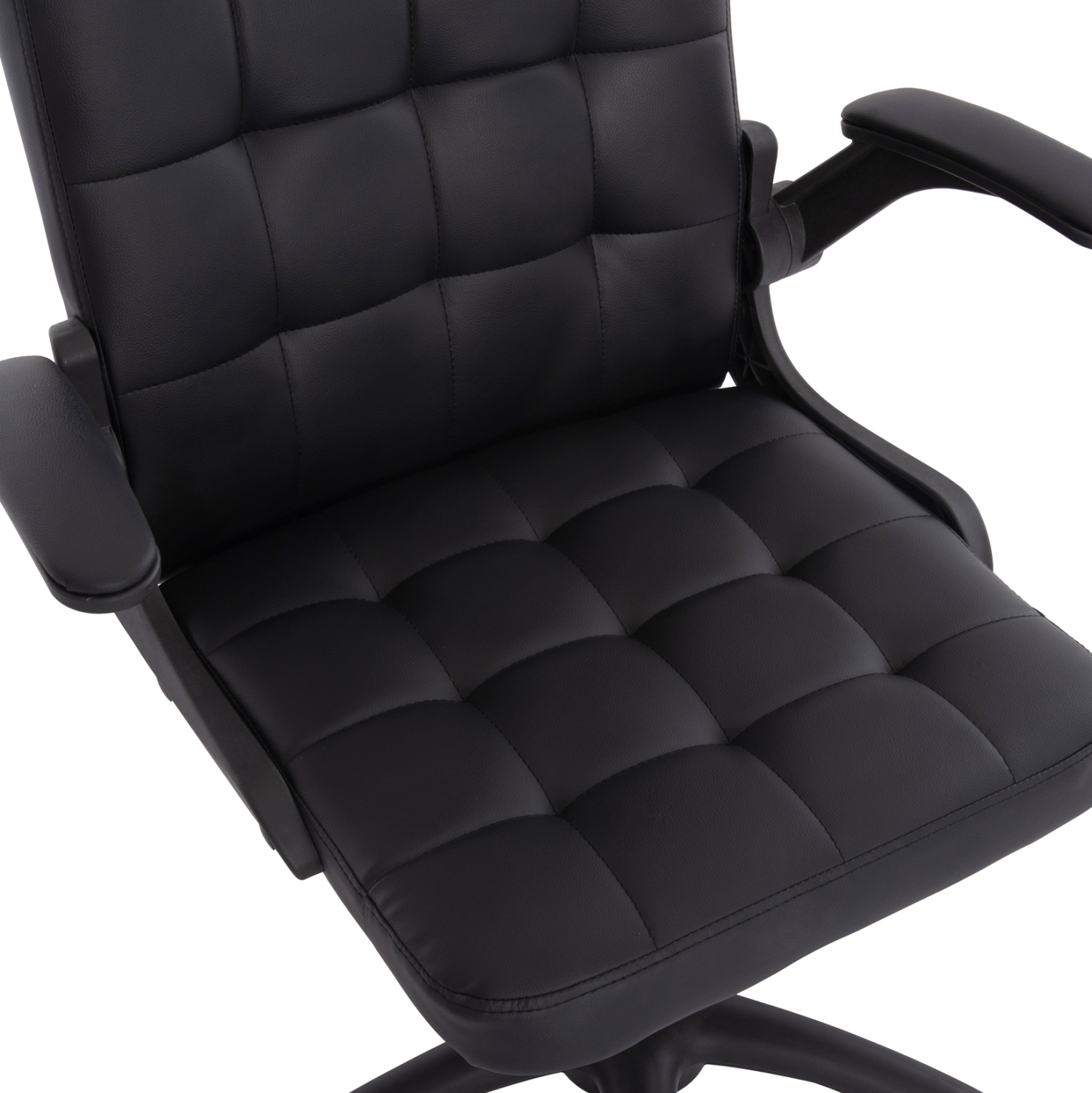 ΚΑΡΕΚΛΑ ΓΡΑΦΕΙΟΥ PORTIMA HM1197.01 ΜΑΥΡΟ PVC-NYLON ΣΚΕΛΕΤΟΣ & ΒΑΣΗ 69x57x97Υεκ. - Image 8