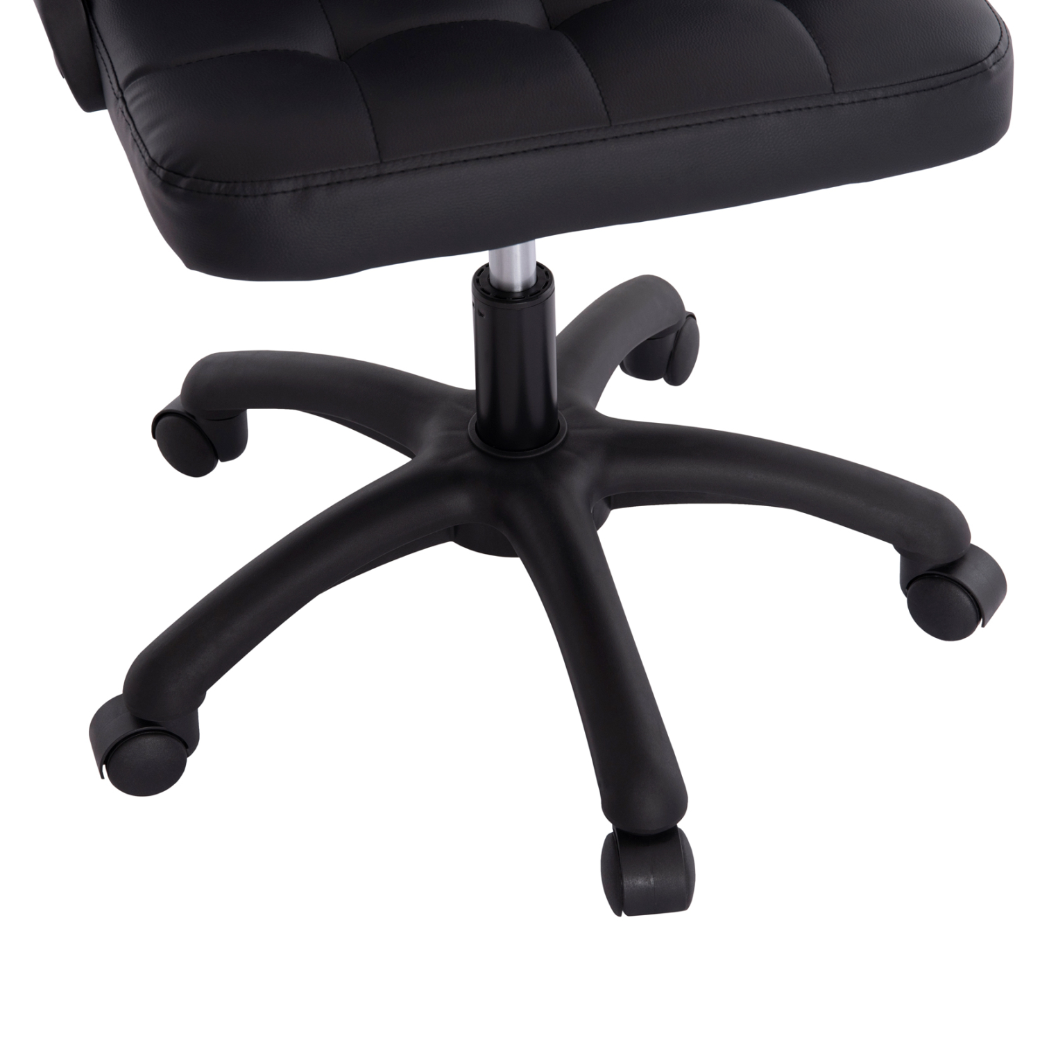 ΚΑΡΕΚΛΑ ΓΡΑΦΕΙΟΥ PORTIMA HM1197.01 ΜΑΥΡΟ PVC-NYLON ΣΚΕΛΕΤΟΣ & ΒΑΣΗ 69x57x97Υεκ. - Image 10