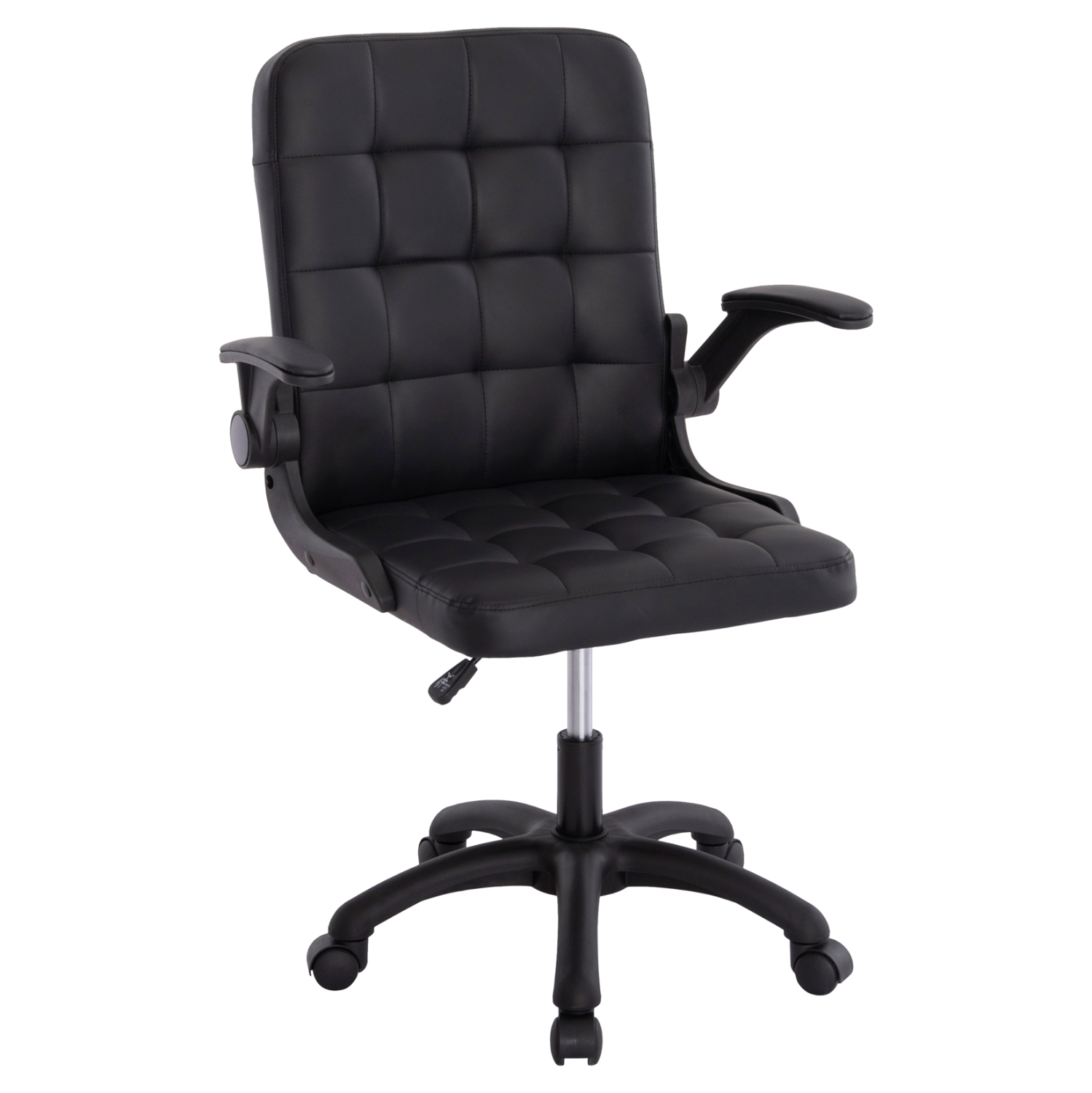 ΚΑΡΕΚΛΑ ΓΡΑΦΕΙΟΥ PORTIMA HM1197.01 ΜΑΥΡΟ PVC-NYLON ΣΚΕΛΕΤΟΣ & ΒΑΣΗ 69x57x97Υεκ.