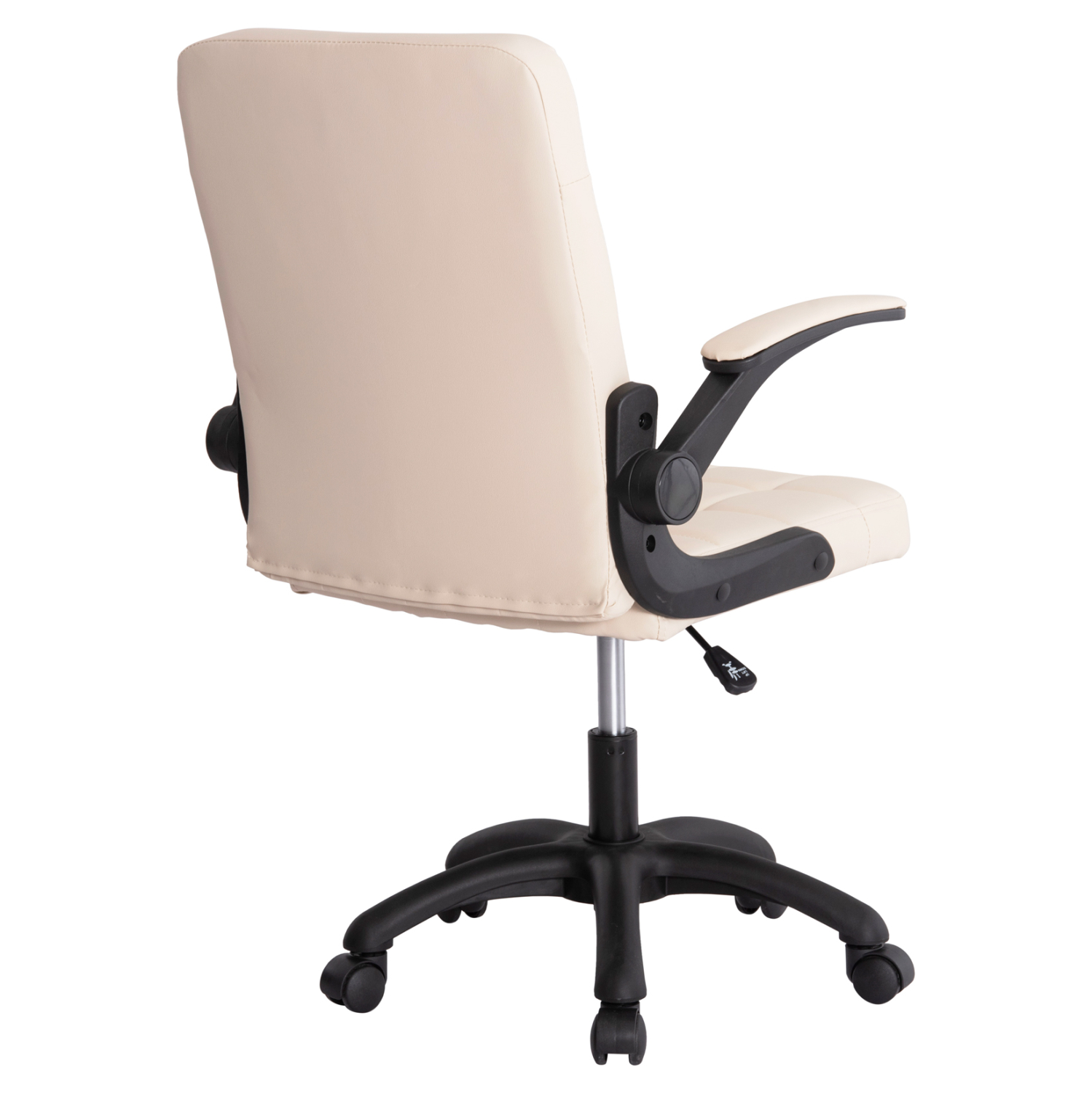 ΚΑΡΕΚΛΑ ΓΡΑΦΕΙΟΥ PORTIMA HM1197.04 ΜΠΕΖ PVC-ΜΑΥΡΟΣ NYLON ΣΚΕΛΕΤΟΣ & ΒΑΣΗ 66.5x57x97Υεκ - Image 5