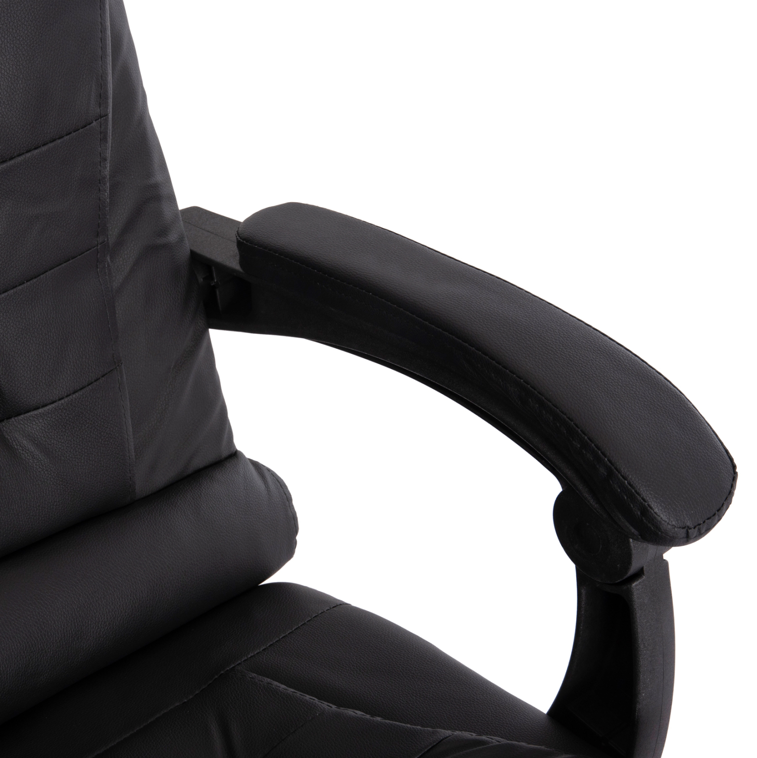 ΚΑΡΕΚΛΑ ΓΡΑΦΕΙΟΥ LAGOM HM1198 ΜΑΥΡO PVC-ΜΕΤΑΛ.ΒΑΣΗ-ΜΑΥΡΟ NYLON ΣΚΕΛΕΤΟΣ 60x70x104Υεκ - Image 8