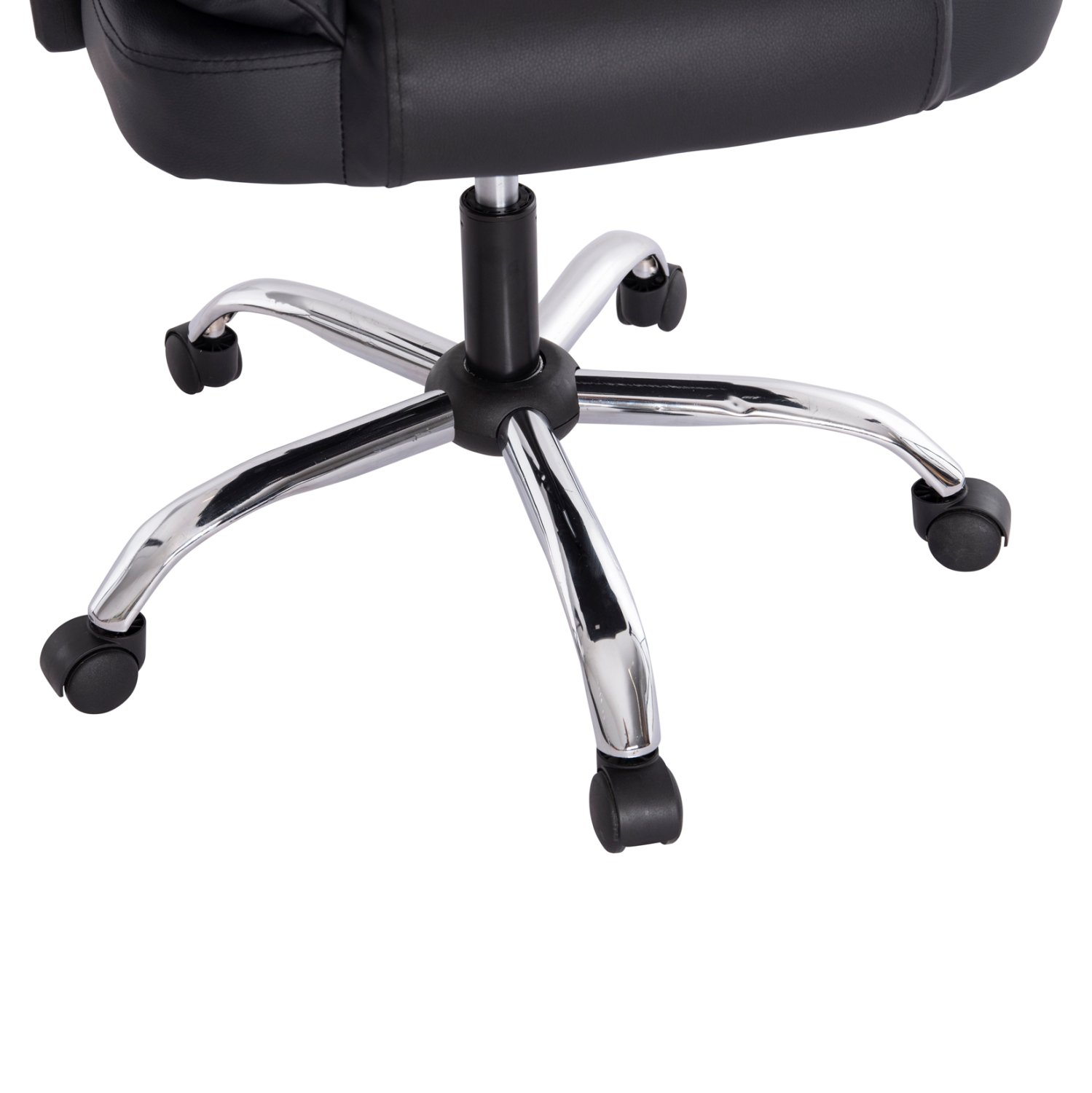 ΚΑΡΕΚΛΑ ΓΡΑΦΕΙΟΥ OCTAVIUS HM1202 ΜΑΥΡΟ PVC & NYLON-ΜΕΤΑΛ.ΧΡΩΜΙΟ ΒΑΣΗ 63x73x129Υεκ - Image 10