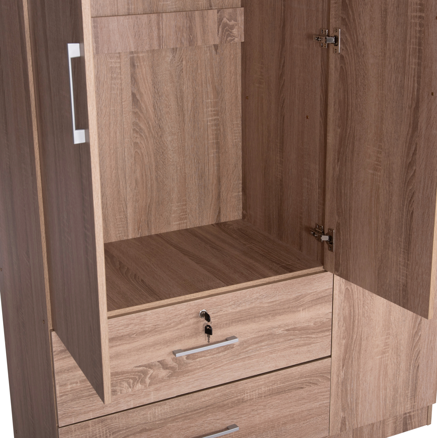 ΝΤΟΥΛΑΠΑ ΜΕ ΚΑΘΡΕΦΤΗ & ΣΥΡΤΑΡΙΑ JARRY HM2485.11 SONAMA OAK ΜΕΛΑΜΙΝΗ 119x48x183Υεκ - Image 6