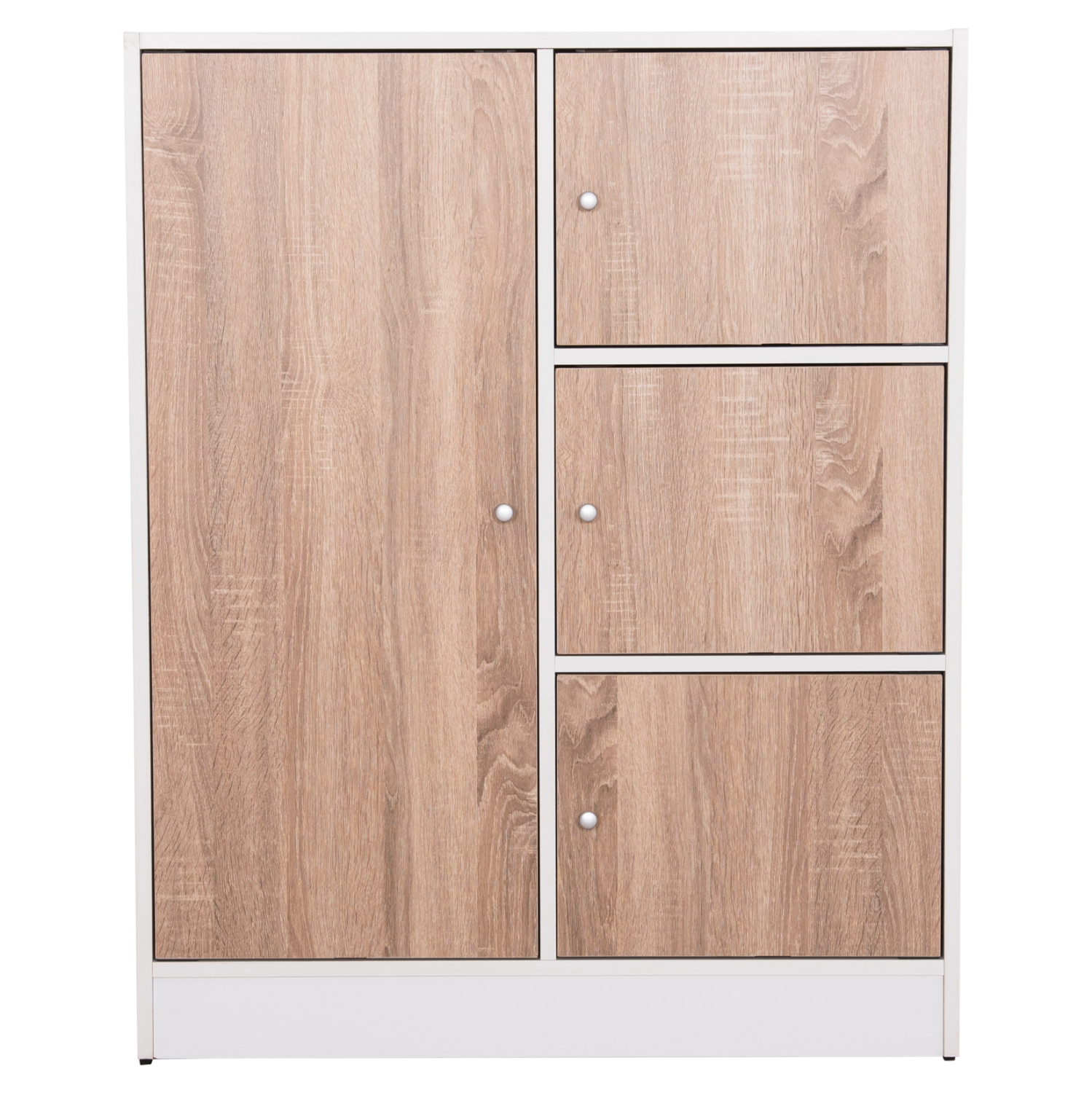 ΝΤΟΥΛΑΠΙ ΜΕ 4 ΑΠΟΘ.ΧΩΡΟΥΣ MATIN HM2479.01 SONAMA OAK-ΛΕΥΚΗ ΜΕΛΑΜΙΝΗ 80x39,5x99,5Υεκ - Image 3