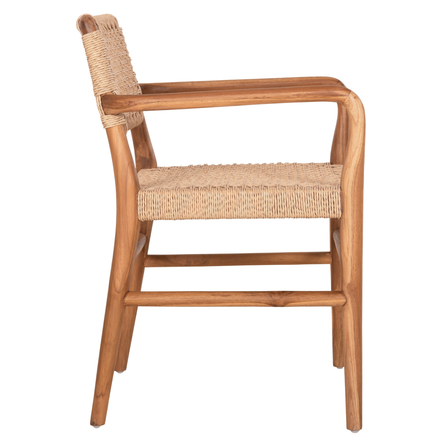 ΠΟΛΥΘΡΟΝΑ ROSCO HM6132 ΞΥΛΟ ΤΕΑΚ ΦΥΣΙΚΟ-ΣΧΟΙΝΙ VIRO ΜΠΕΖ 56x54,5x78Υεκ. - Image 4