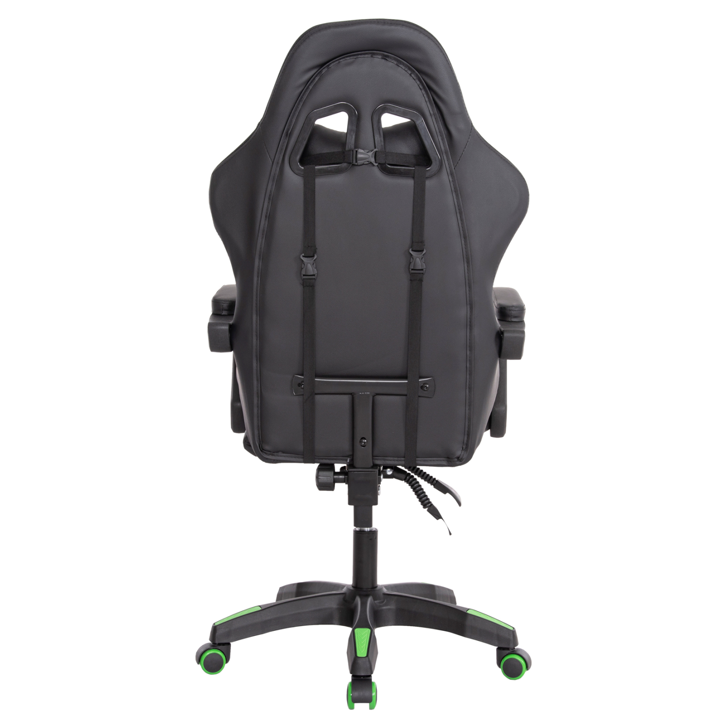 ΠΟΛΥΘΡΟΝΑ GAMING DARREN HM1203.03 ΜΑΥΡΟ-ΠΡΑΣΙΝΟ PVC & NYLON 58.5x100x120Υεκ. - Image 6