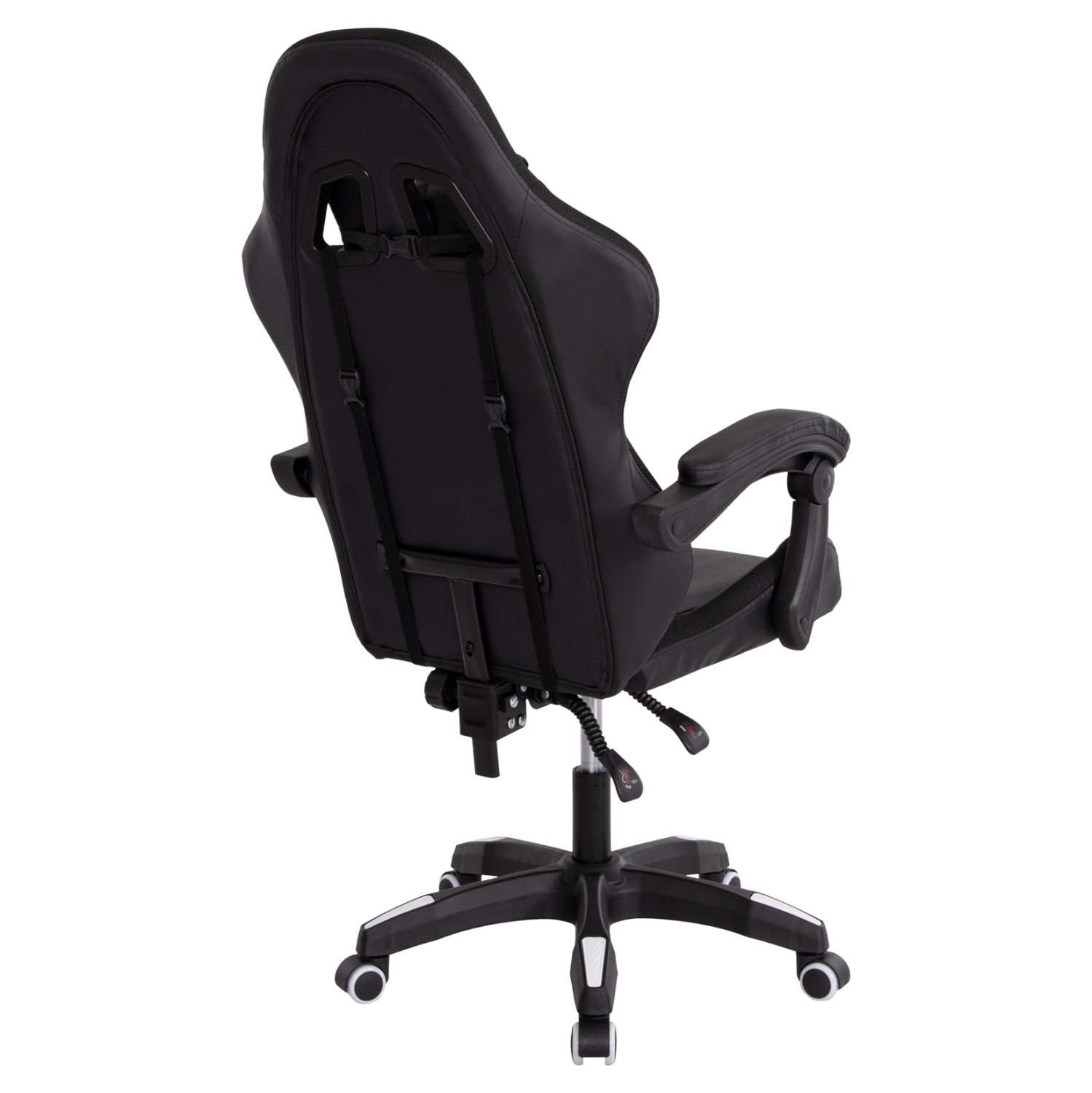 ΠΟΛΥΘΡΟΝΑ GAMING DARREN HM1203.04 ΜΑΥΡΟ-ΛΕΥΚΟ PVC & NYLON 58.5x100x120Υεκ. - Image 5