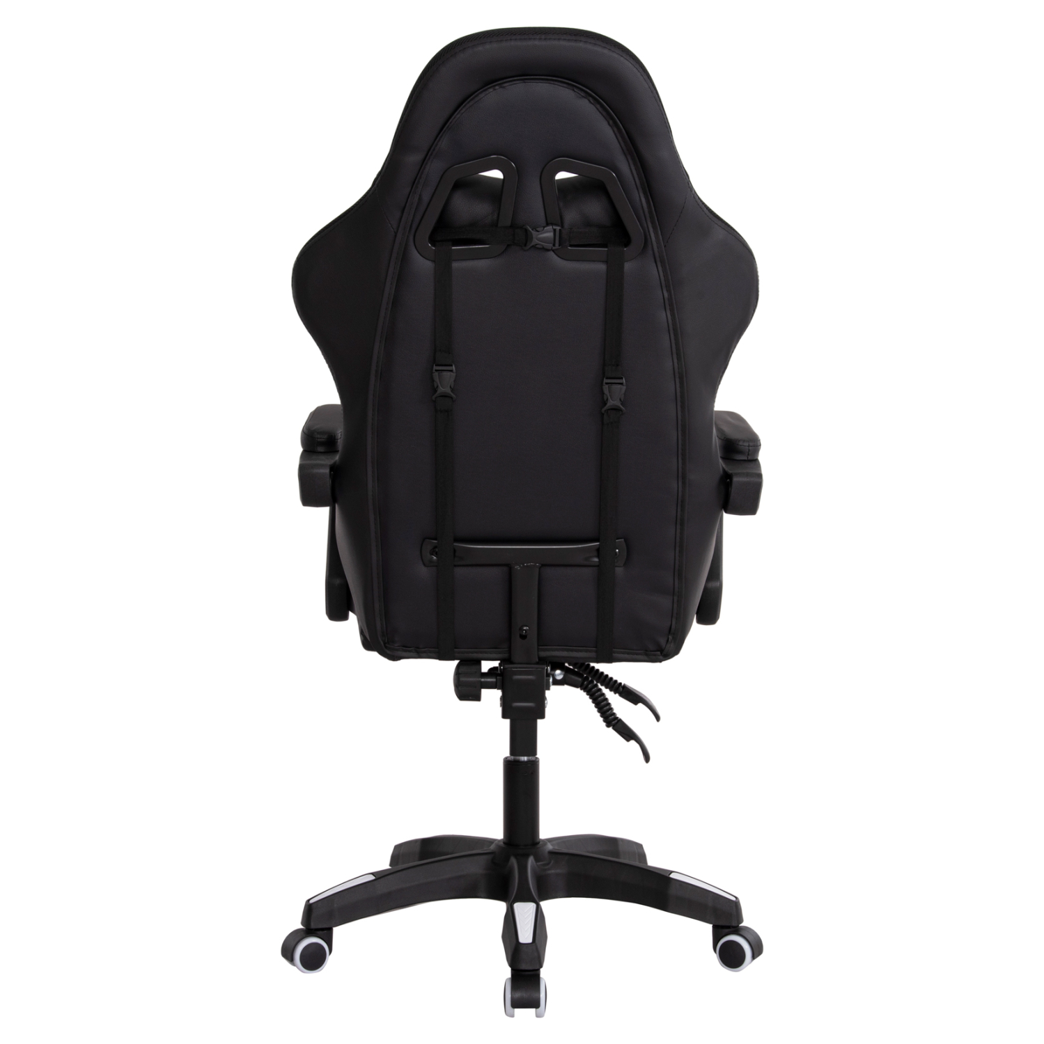ΠΟΛΥΘΡΟΝΑ GAMING DARREN HM1203.04 ΜΑΥΡΟ-ΛΕΥΚΟ PVC & NYLON 58.5x100x120Υεκ. - Image 6