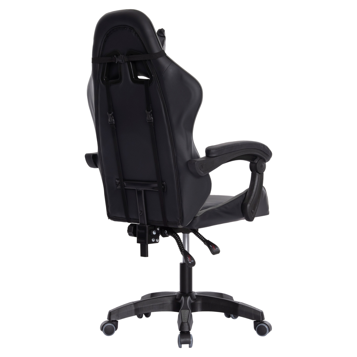 ΠΟΛΥΘΡΟΝΑ GAMING DARREN HM1203.10 ΜΑΥΡΟ-ΓΚΡΙ PVC & NYLON 60x60x120Υεκ. - Image 5