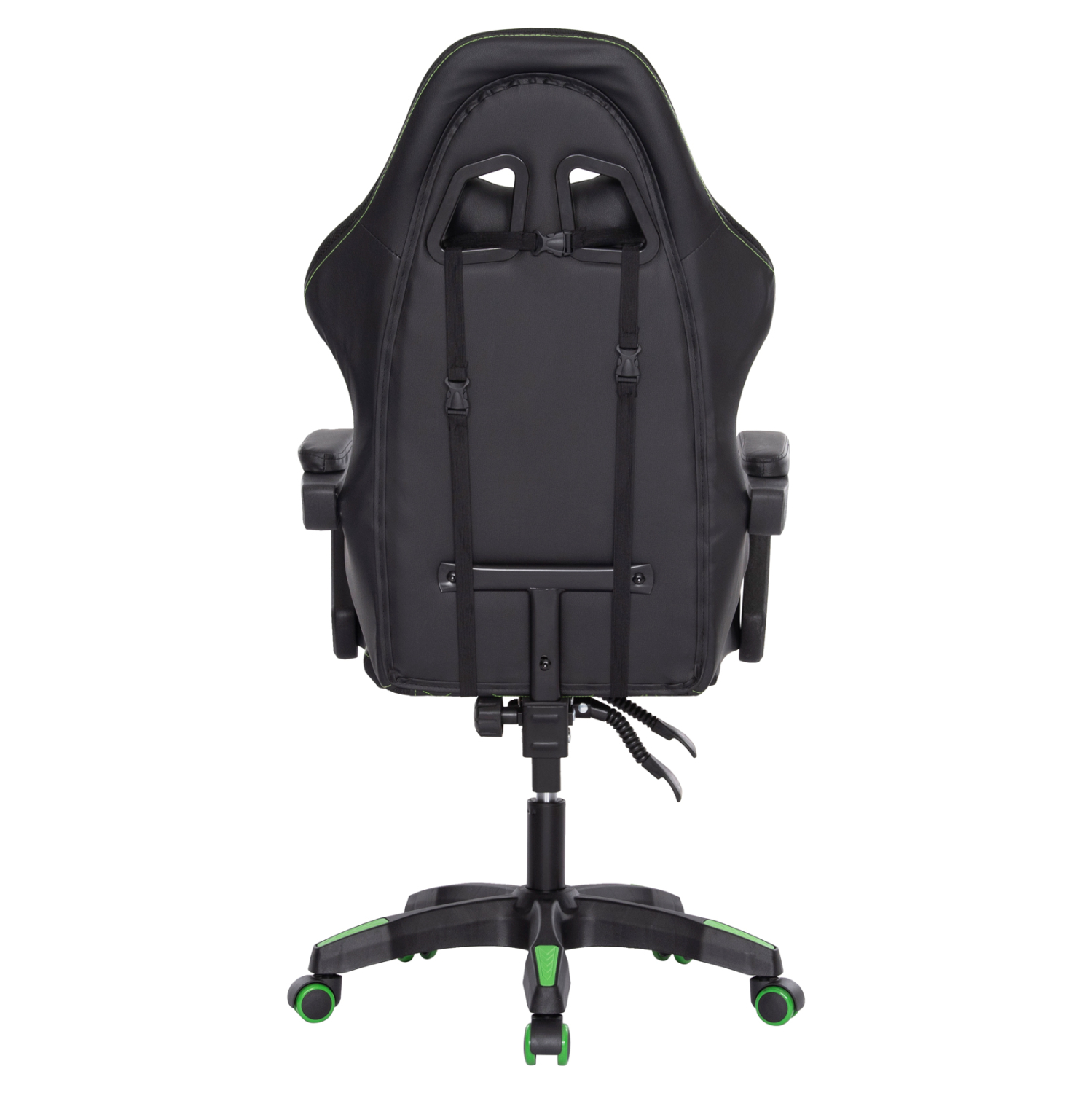 ΠΟΛΥΘΡΟΝΑ GAMING LOOT HM1204 ΜΑΥΡΟ-ΠΡΑΣΙΝΟ PVC & NYLON 60x60x120Υεκ. - Image 7