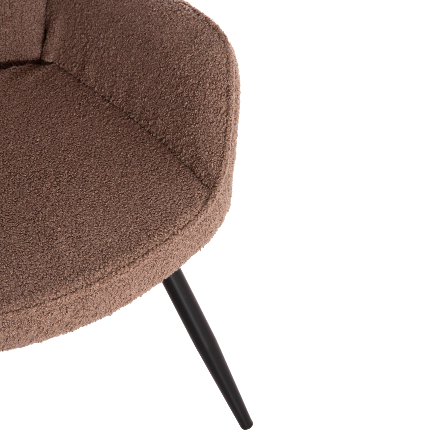 ΠΟΛΥΘΡΟΝΑ ΜΠΕΡΖΕΡΑ CRAWLEY ΜΕ ΥΠΟΠΟΔΙΟ HM8918.26 ΥΦΑΣΜΑ ΜΠΟΥΚΛΕ ΚΑΦΕ 69x73x96Yεκ. - Image 10