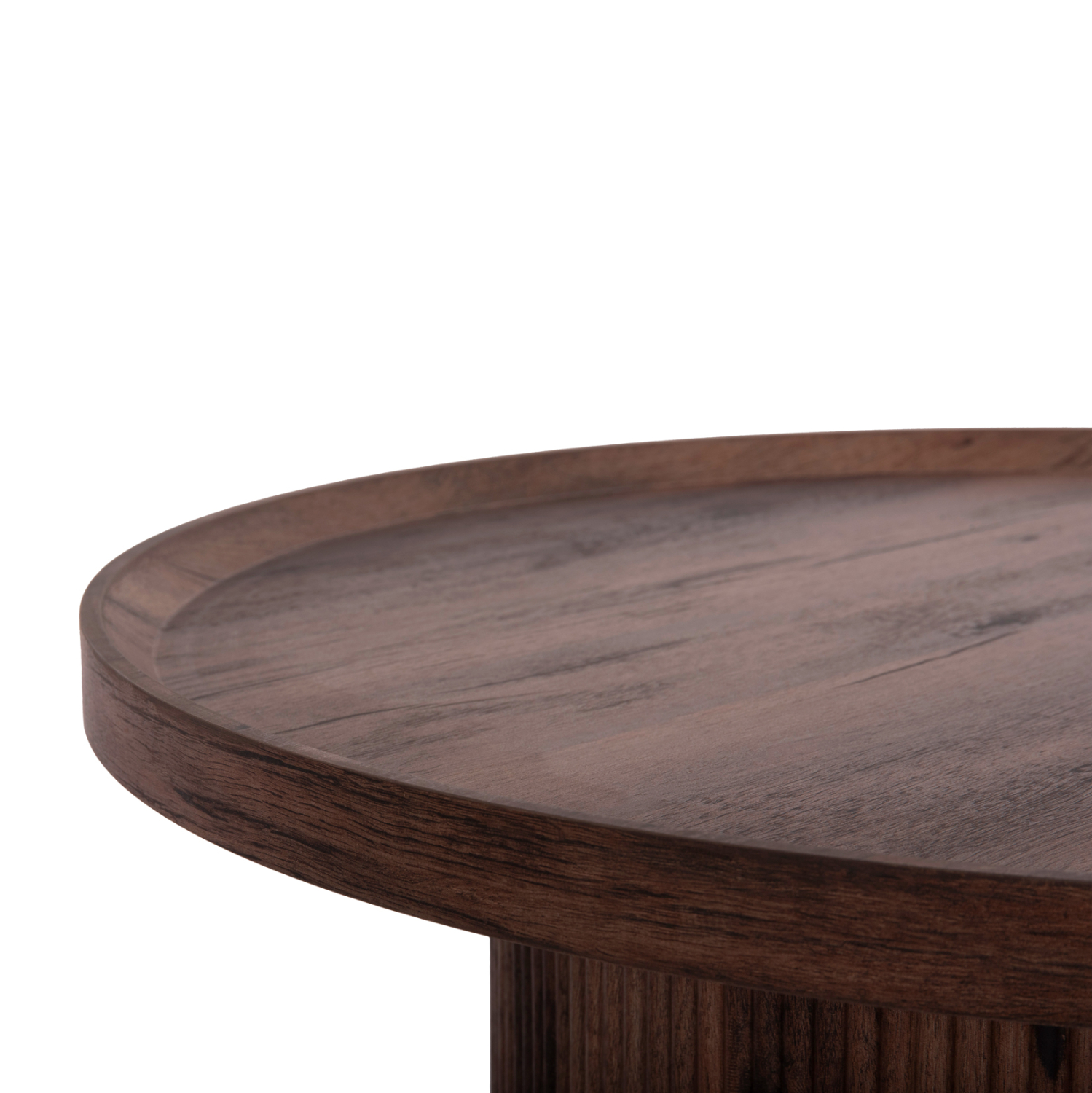 ΣΕΤ 2ΤΜΧ ΤΡΑΠΕΖΙΑ ΣΑΛΟΝΙΟΥ MARGON HM21084 MDF ΣΚΟΥΡΟ ΚΑΦΕ Φ80εκ & Φ45εκ - Image 6