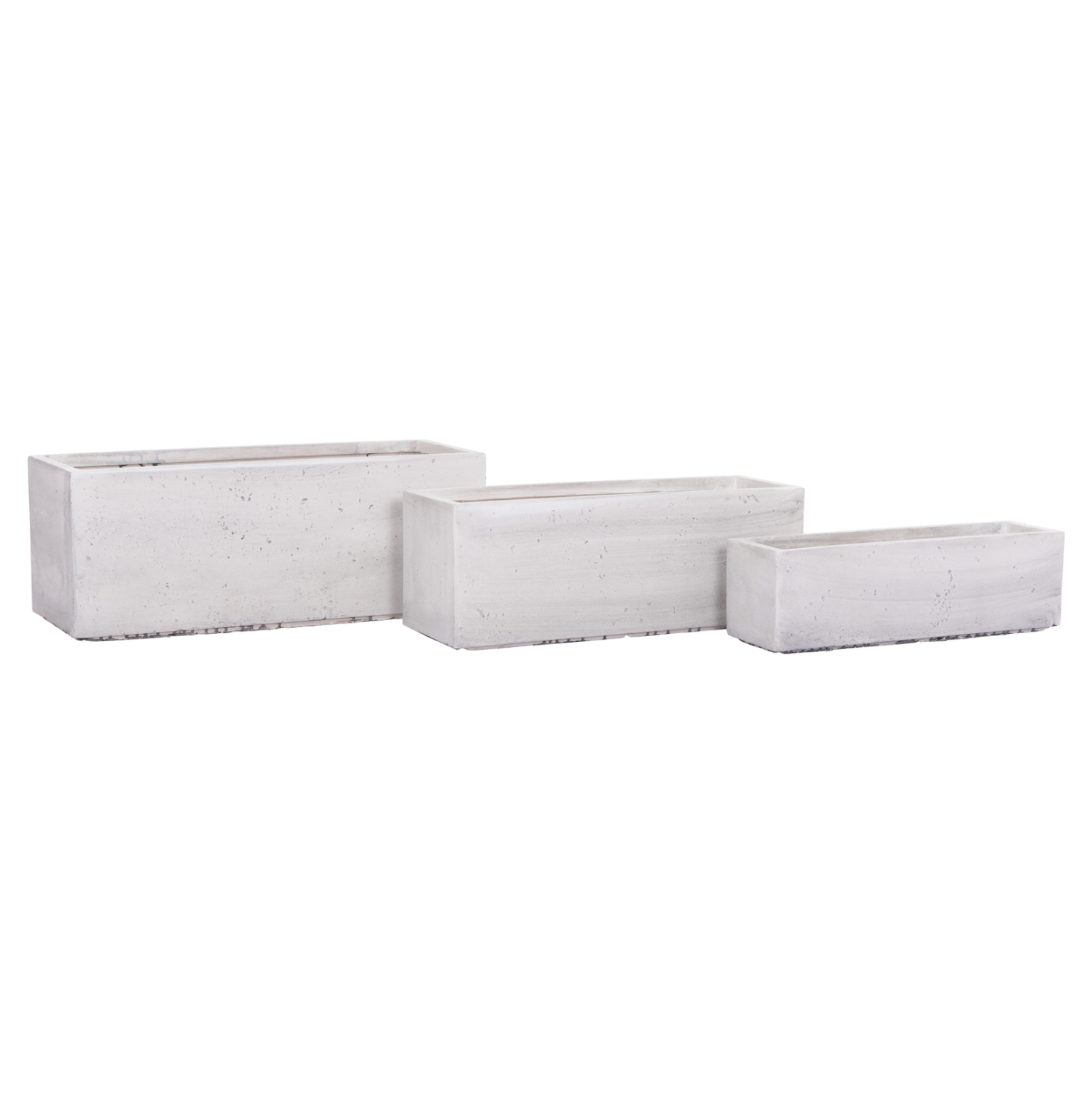 ΣΕΤ 3ΤΜΧ ΓΛΑΣΤΡΕΣ ΟΡΘΟΓΩΝΙΕΣ GARDENER HM4723 FIBERCLAY ΓΚΡΙ CEMENT 81x30x30Υεκ. - Image 6