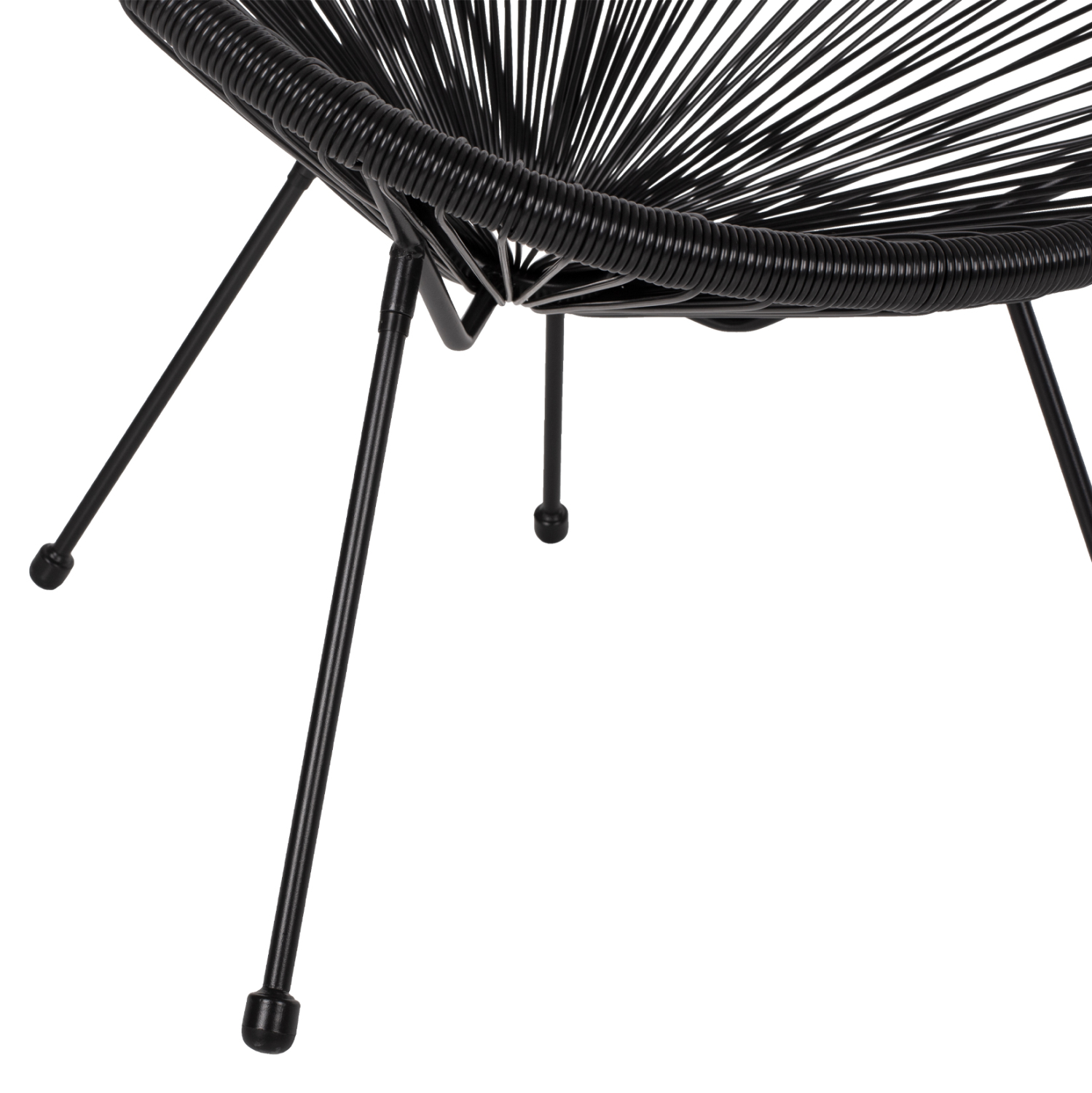 ΣΕΤ ΕΞΩΤΕΡΙΚΟΥ ΧΩΡΟΥ 3ΤΜΧ ACAPULCO HM21101 P.E.RATTAN-ΜΕΤΑΛΛΟ ΣΕ ΜΑΥΡΟ - Image 5