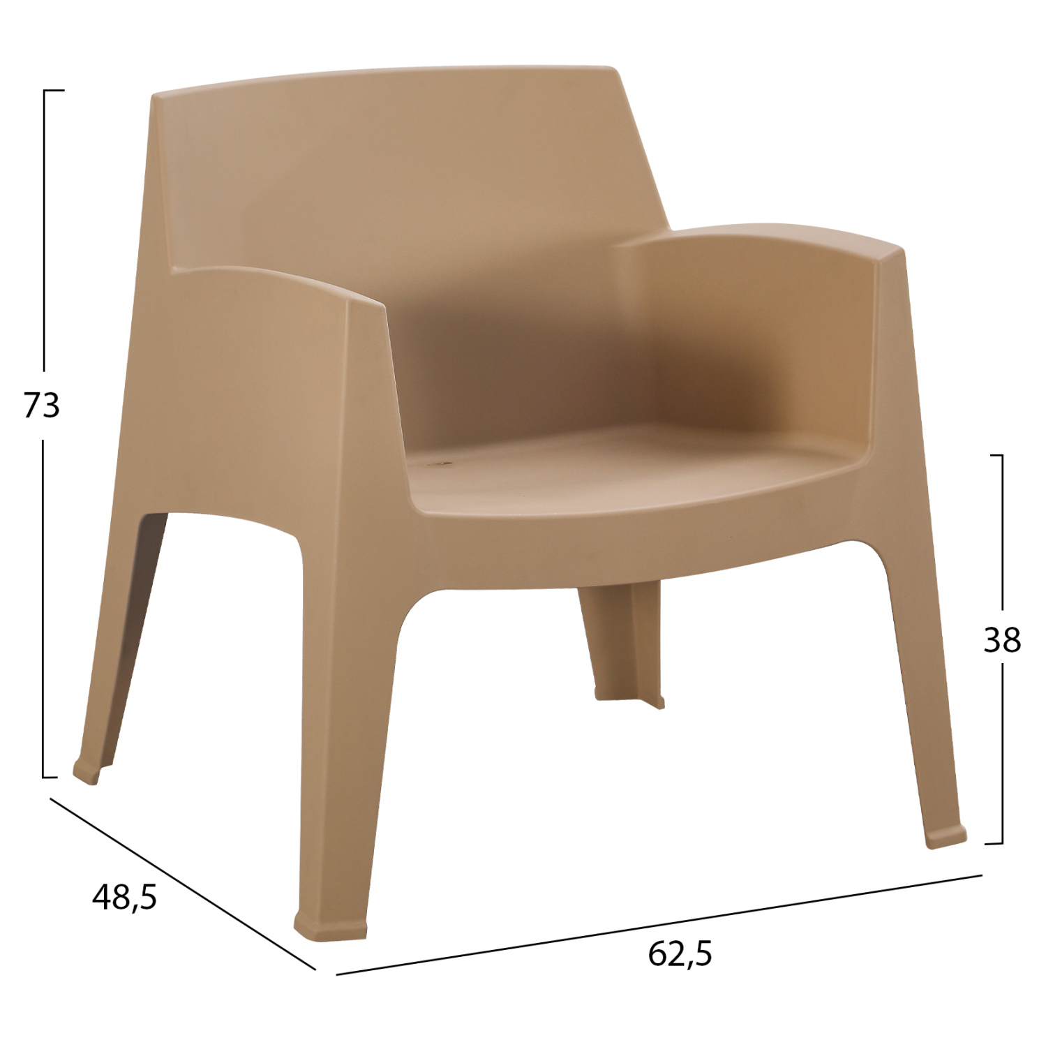 ΣΕΤ LOUNGE 4ΤΜΧ SLEEK HM21275.03 ΚΑΠΟΥΤΣΙΝΟ ΠΟΛΥΠΡΟΠΥΛΕΝΙΟ - Image 3