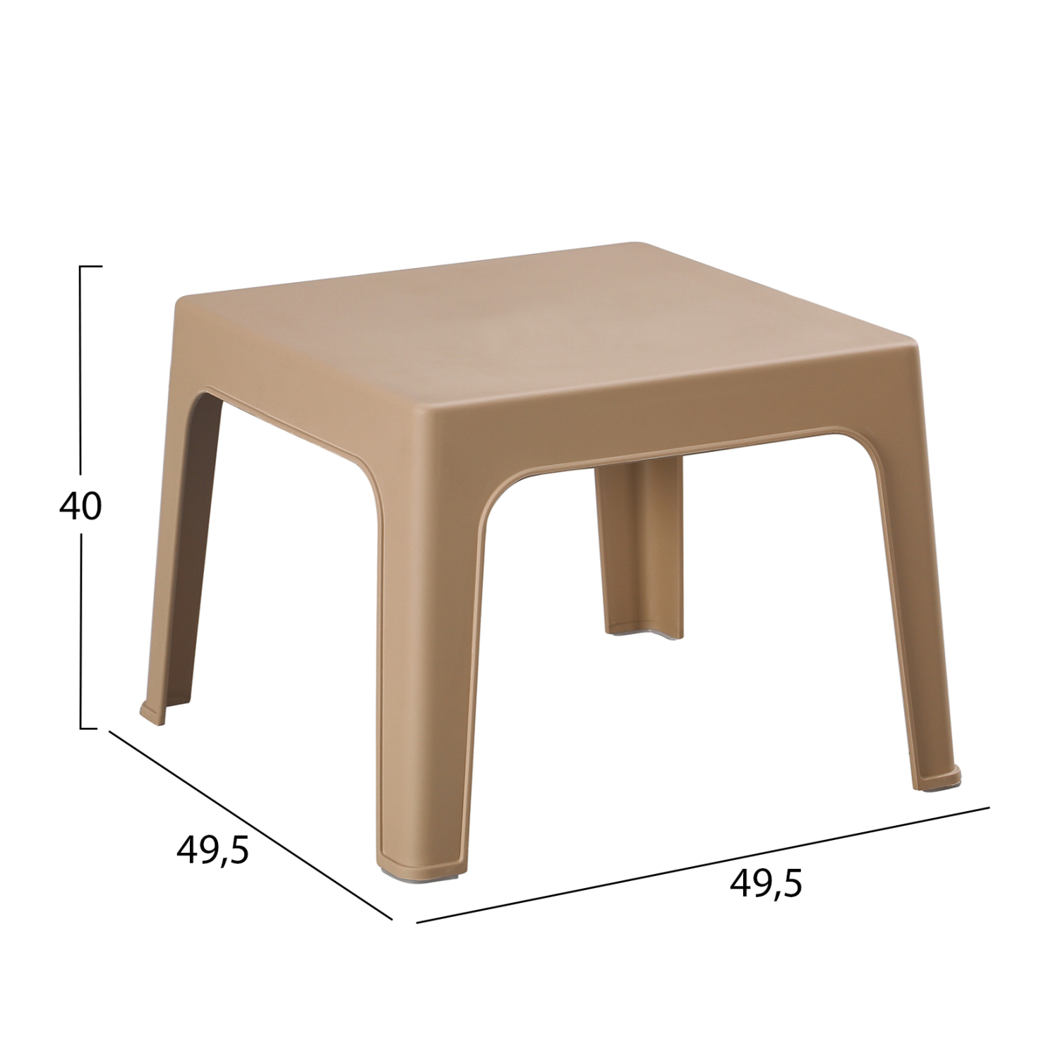 ΣΕΤ 3ΤΜΧ ΠΟΛΥΠΡΟΠΥΛΕΝΙΟΥ SLEEK HM21267.03 ΤΡΑΠΕΖΑΚΙ & 2 ΠΟΛΥΘΡΟΝΕΣ-ΚΑΠΟΥΤΣΙΝΟ - Image 3
