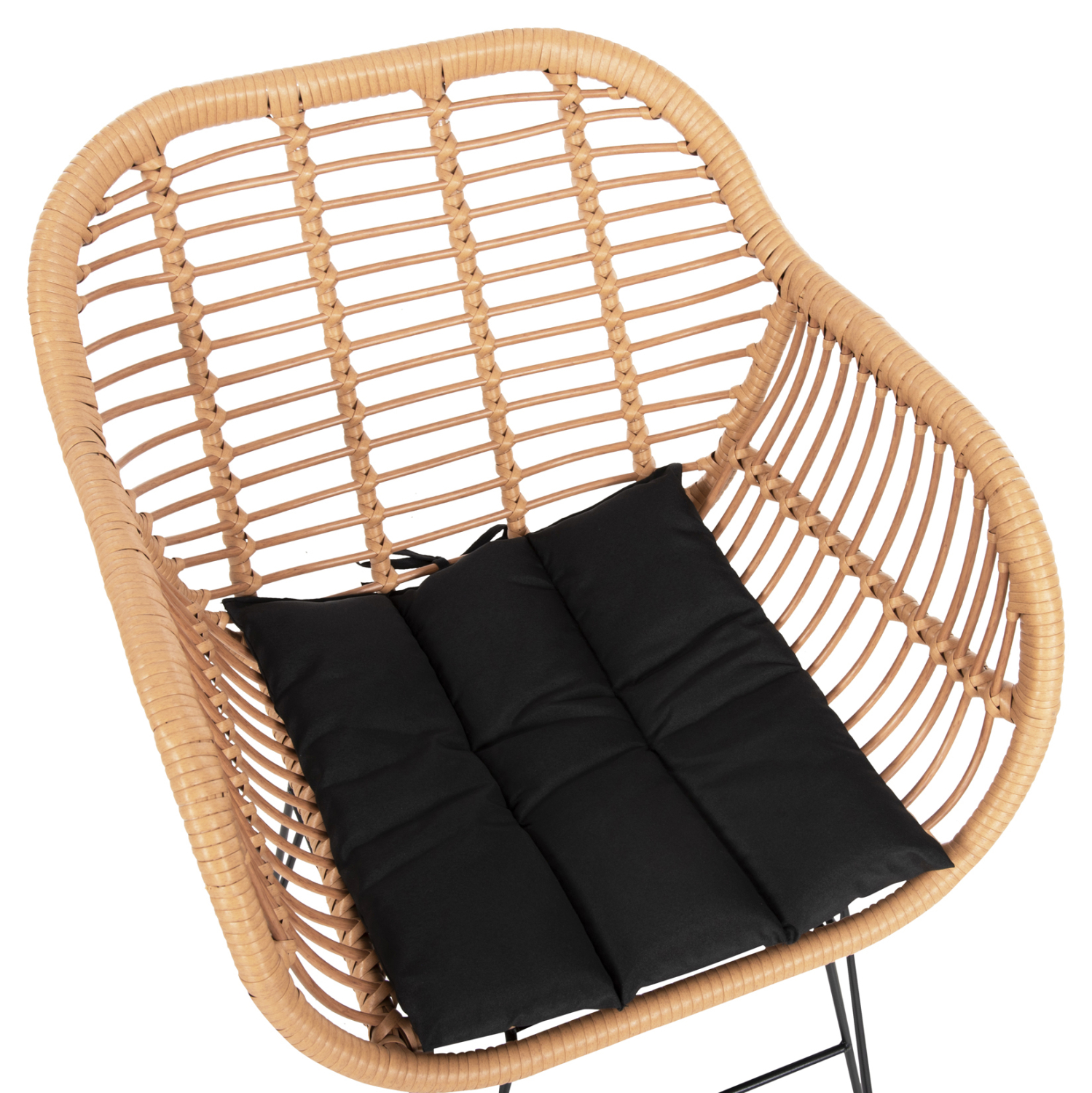 ΣΕΤ ΣΑΛΟΝΙ ΕΞΩΤΕΡΙΚΟΥ ΧΩΡΟΥ 4ΤΜΧ ALLEGRA HM21052 WICKER-ΜΕΤΑΛΛΟ - Image 5