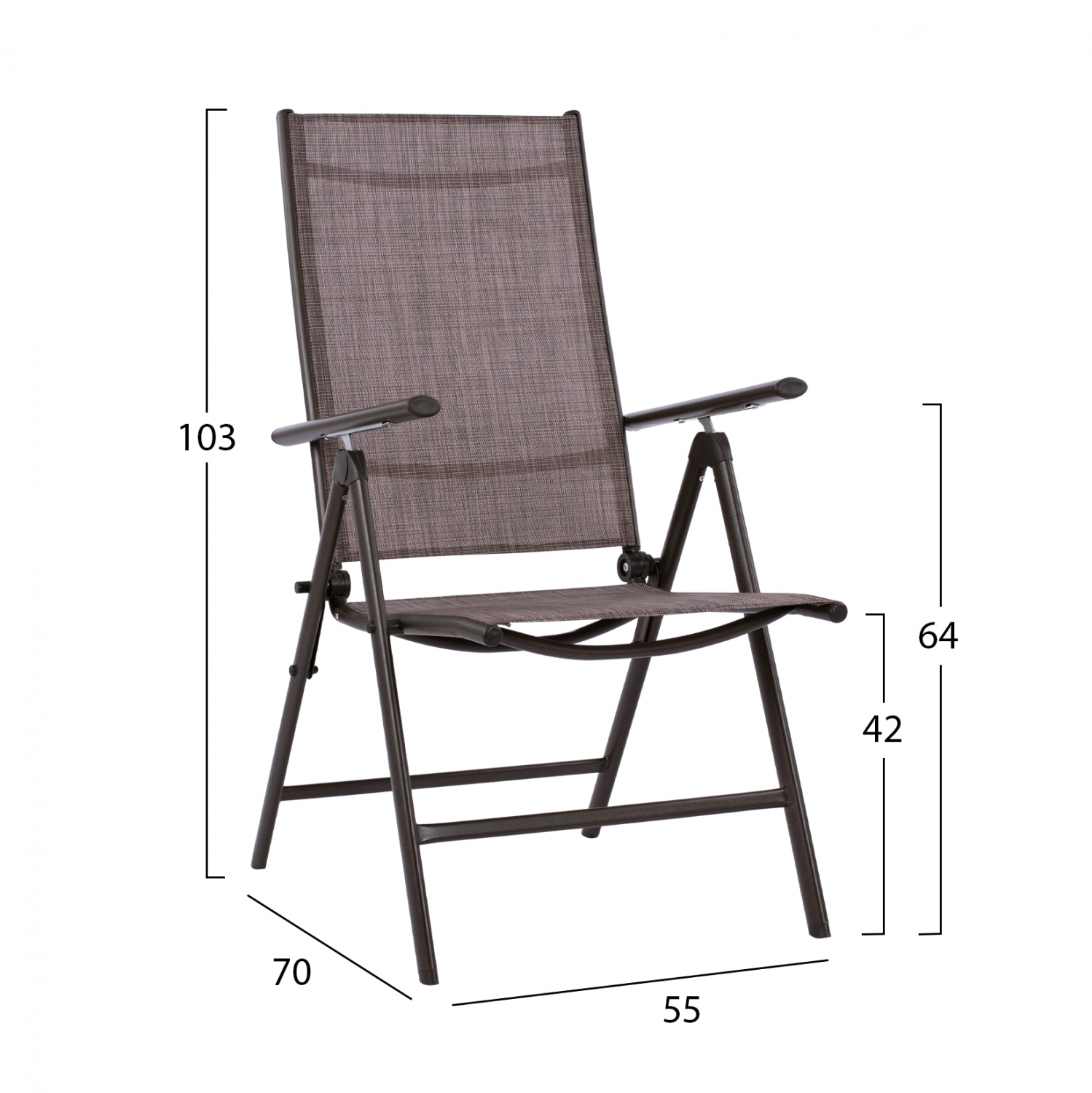 ΣΕΤ ΤΡΑΠΕΖΑΡΙΑ 8ΤΜΧ ΤΡΑΠΕΖΙ ΜΕ ΟΜΠΡΕΛΑ ΜΠΕΖ & ΠΟΛΥΘΡΟΝΕΣ 7ΘΕΣΕΩΝ ΚΑΦΕ HM11491 - Image 5