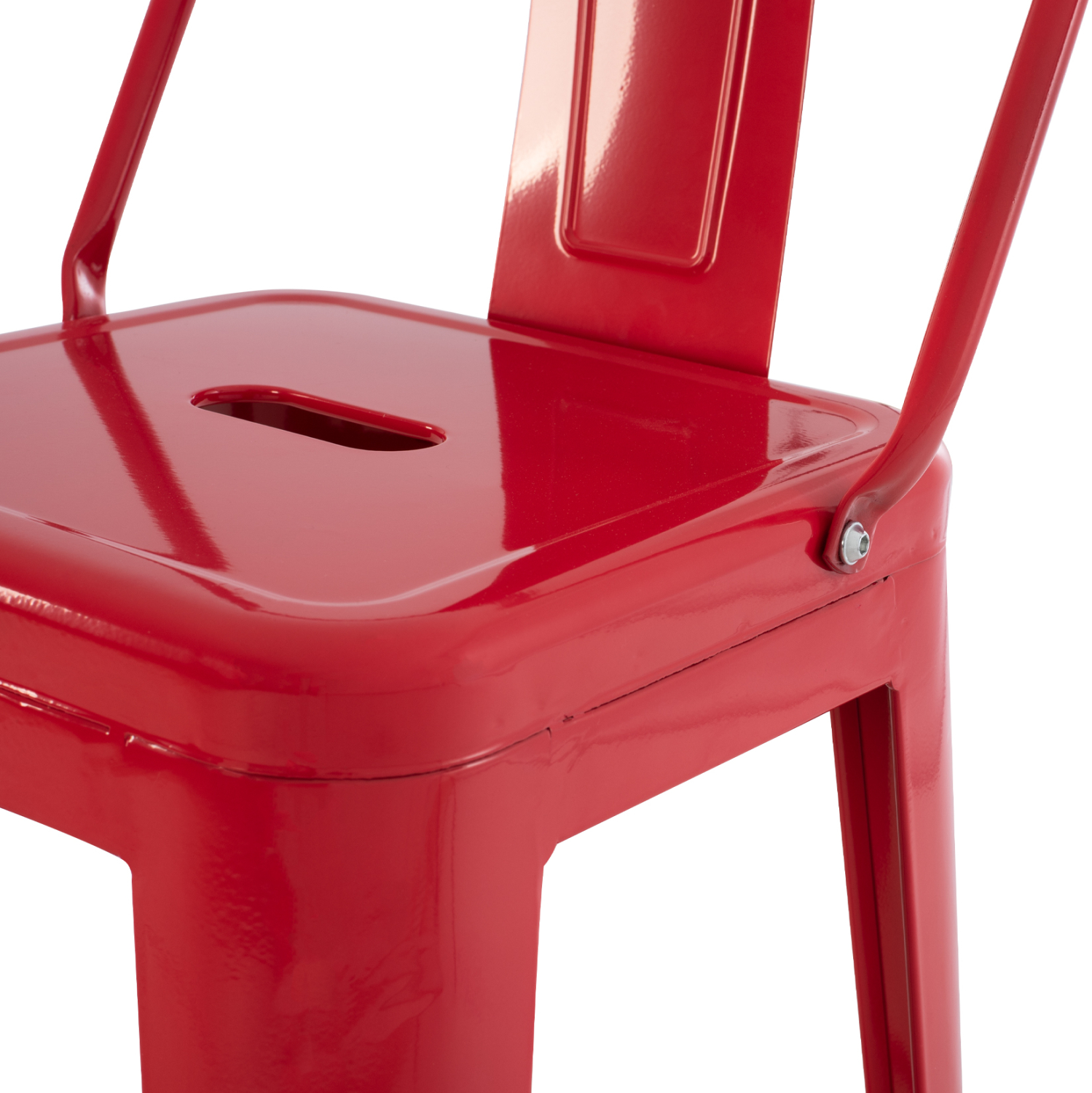ΣΚΑΜΠΟ BAR ME ΠΛΑΤΗ ΜΕΤΑΛΛΙΚΟ MELITA-PRO HM8643.44 ΚΟΚΚΙΝΟ 42x42x100Υεκ. - Image 9
