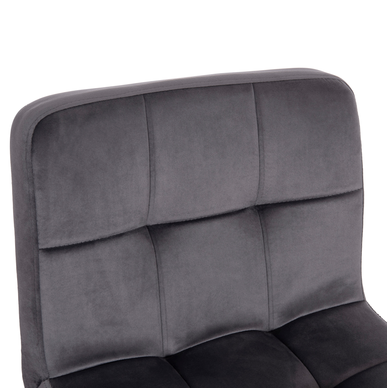 ΣΚΑΜΠΟ ΜΠΑΡ ΠΕΡΙΣΤΡΕΦΟΜΕΝΟ DIANA HM202.41 ΓΚΡΙ ΒΕΛΟΥΔΟ--ΜΕΤΑΛΛΟ ΜΑΥΡΟ ΜΑΤ 44x52x109Υεκ - Image 7