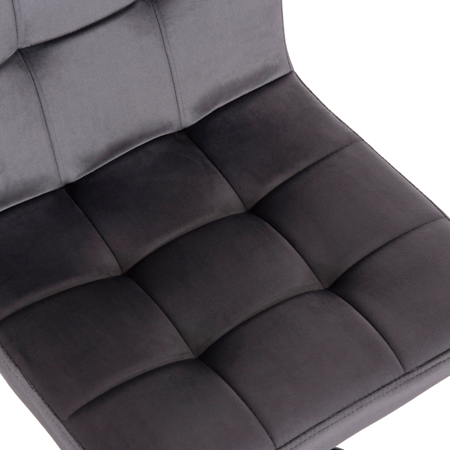 ΣΚΑΜΠΟ ΜΠΑΡ ΠΕΡΙΣΤΡΕΦΟΜΕΝΟ DIANA HM202.41 ΓΚΡΙ ΒΕΛΟΥΔΟ--ΜΕΤΑΛΛΟ ΜΑΥΡΟ ΜΑΤ 44x52x109Υεκ - Image 8