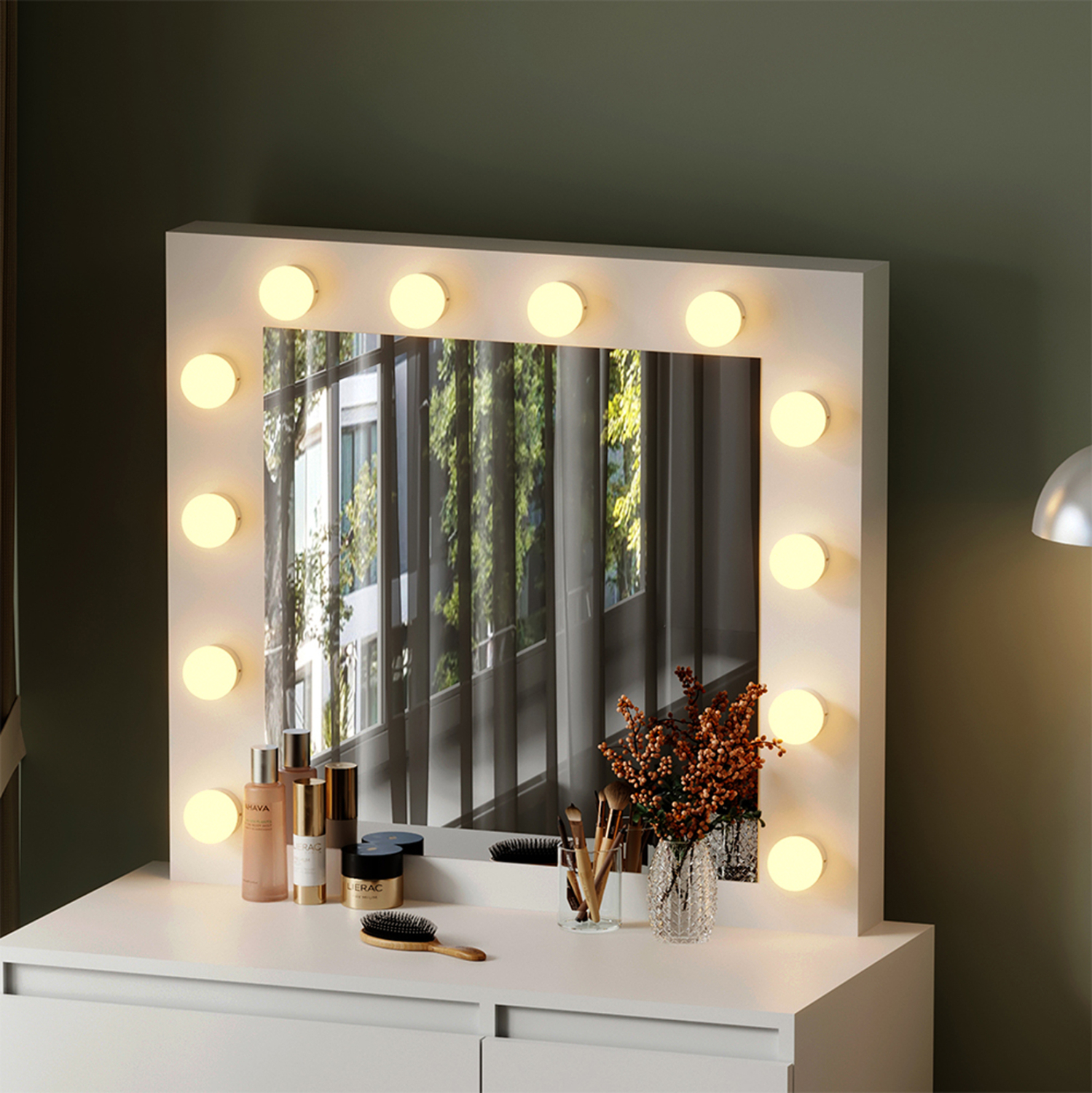 ΤΟΥΑΛΕΤΑ ΜΕ ΦΩΤΙΣΜΟ LED & ΣΥΡΤΑΡΙΑ KEITLIN HM2499.03 ΜΕΛΑΜΙΝΗ ΣΕ ΛΕΥΚΟ 80x40x140Υεκ. - Image 6