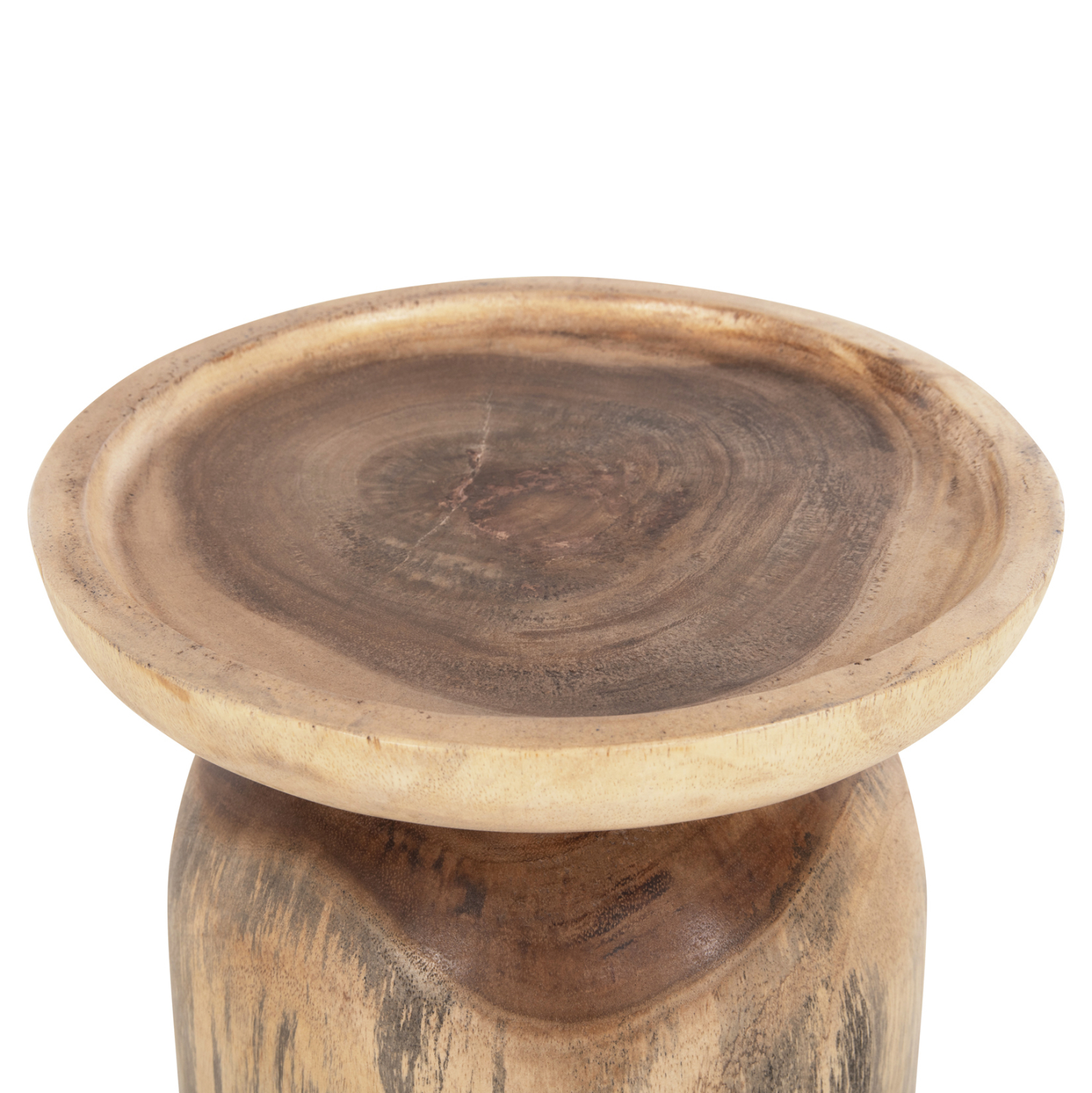 ΤΡΑΠΕΖΙ ΒΟΗΘΗΤΙΚΟ LOKI HM9899 ΜΑΣΙΦ ΞΥΛΟ SUAR ΣΕ ΦΥΣΙΚΟ Φ30x46Υεκ. - Image 4