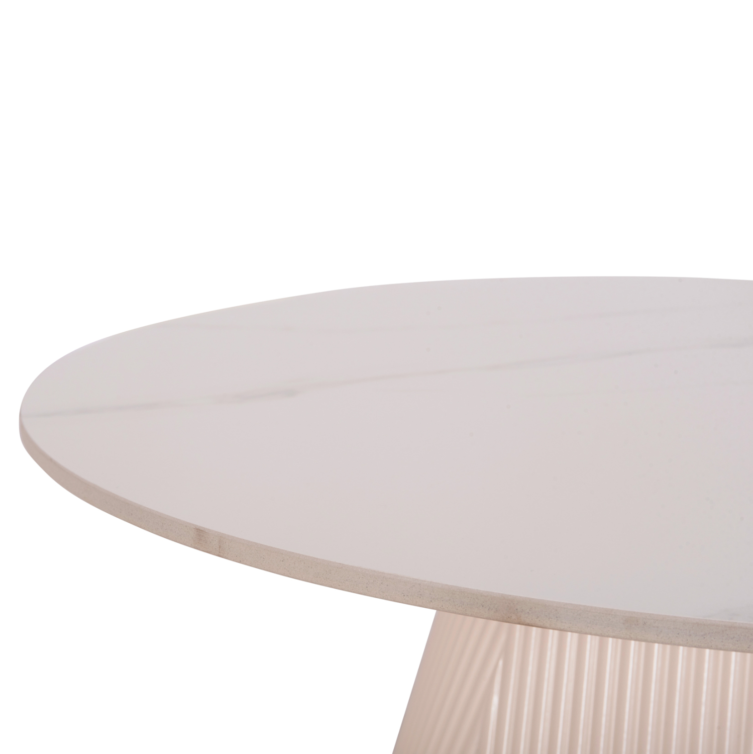 ΤΡΑΠΕΖΙ ΣΑΛΟΝΙΟΥ DUNCAN HM18022.02 ΚΕΡΑΜΙΚΟ TOP-MDF ΒΑΣΗ-ΚΡΕΜ ΛΕΥΚΟ Φ80x41Υεκ. - Image 5
