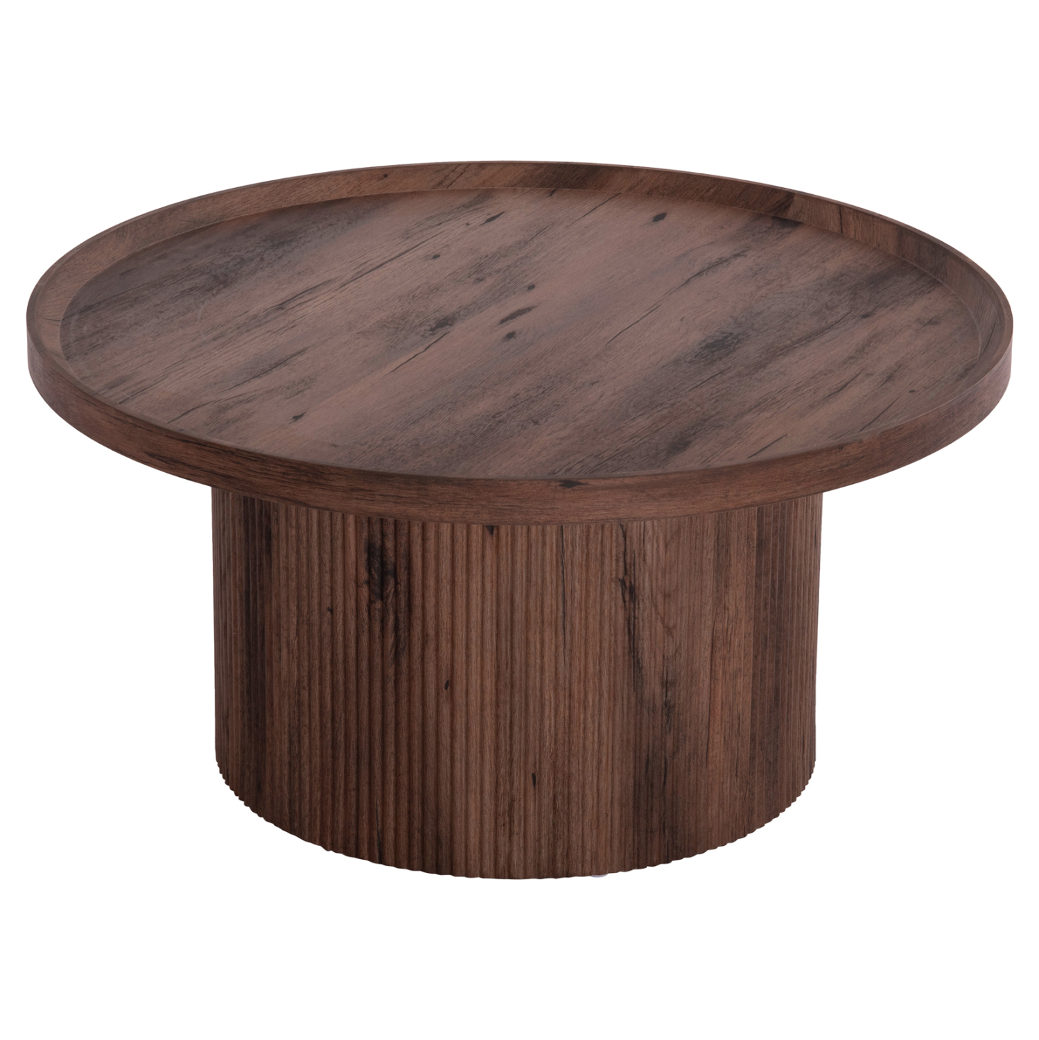 ΤΡΑΠΕΖΙ ΣΑΛΟΝΙΟΥ MARGON HM18026 MDF ΣΕ ΣΚΟΥΡΟ ΚΑΦΕ ΞΥΛΟΥ Φ80x40,5Υεκ. - Image 4