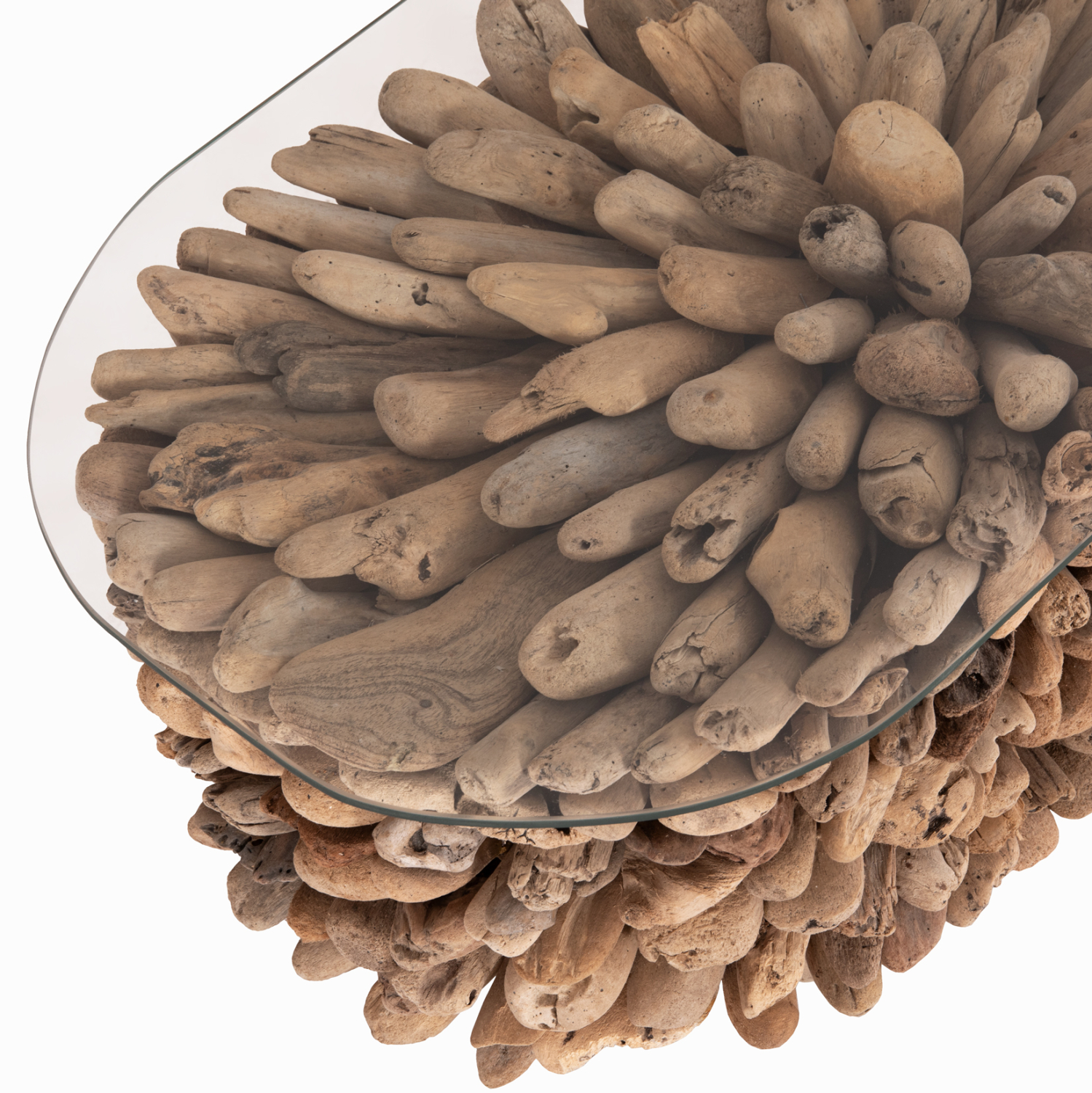 ΤΡΑΠΕΖΙ ΣΑΛΟΝΙΟΥ ΟΒΑΛ SPARROW HM9962 DRIFTWOOD--ΓΥΑΛΙ 106x55,5x50,5Υεκ. - Image 9