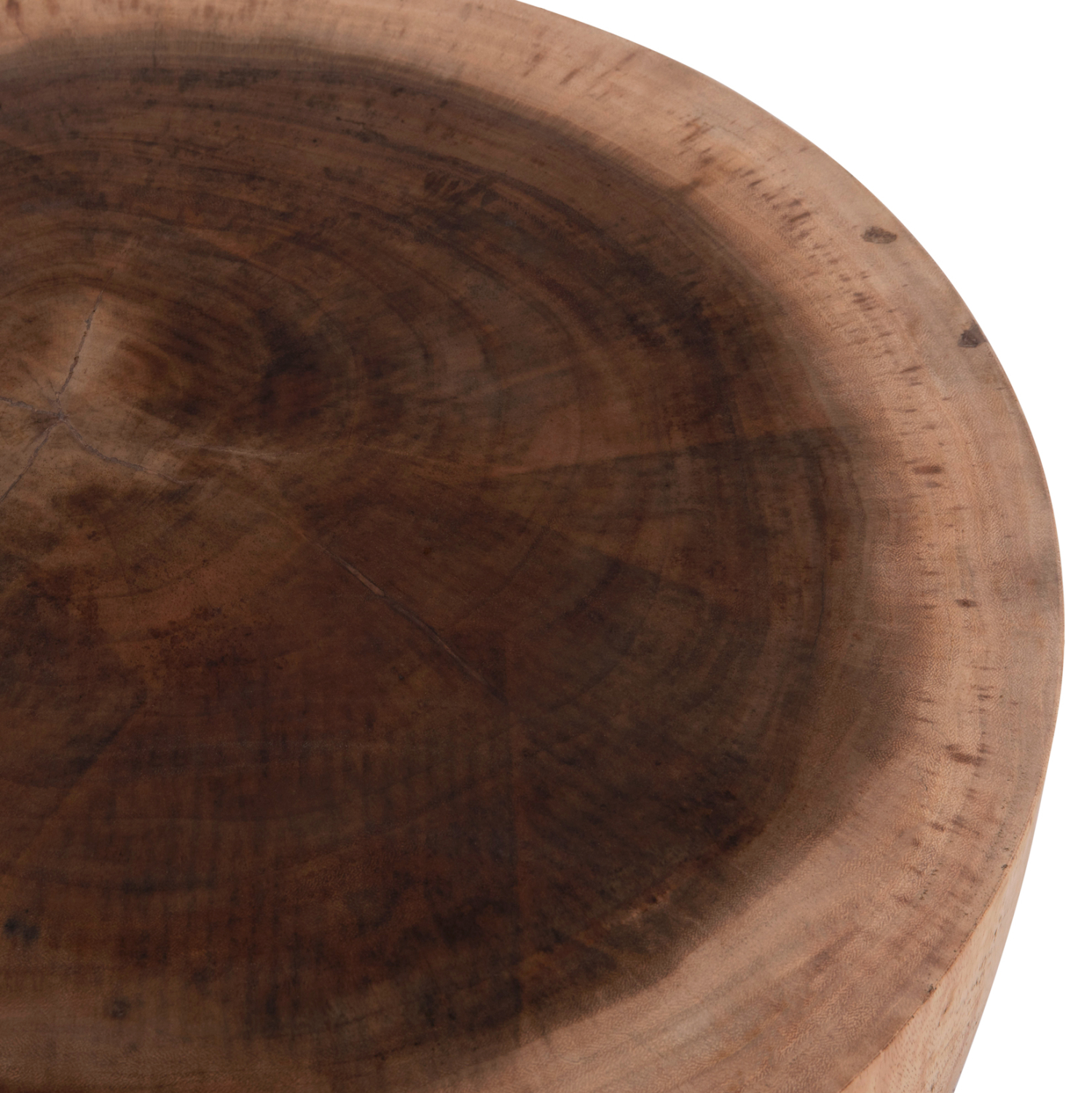 ΤΡΑΠΕΖΙ ΣΑΛΟΝΙΟΥ ΣΤΡΟΓΓΥΛΟ POMPU HM9794.11 ΜΑΣΙΦ ΞΥΛΟ SUAR ΣΕ ΦΥΣΙΚΟ Φ60x35Υεκ. - Image 4