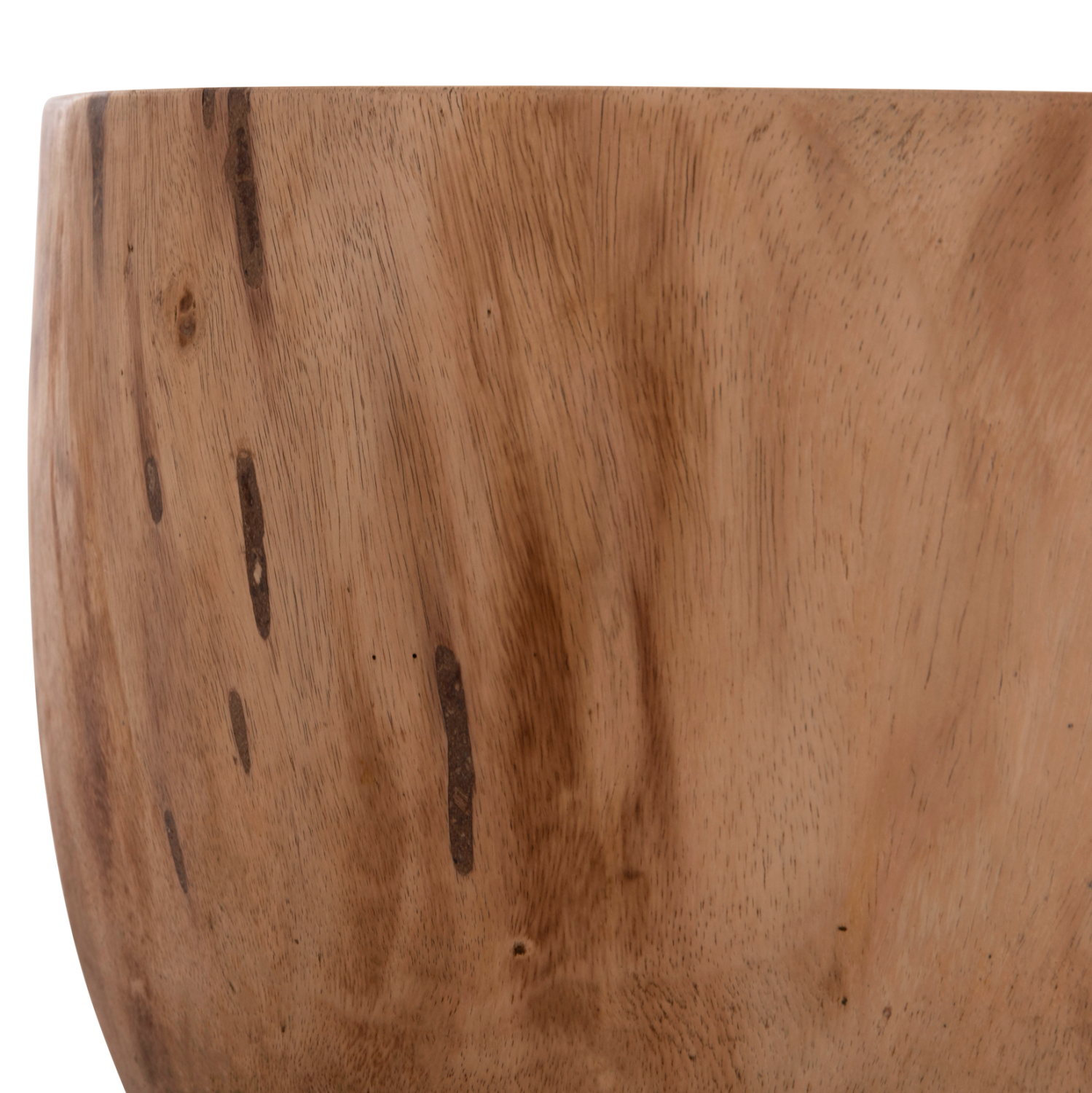ΤΡΑΠΕΖΙ ΣΑΛΟΝΙΟΥ ΣΤΡΟΓΓΥΛΟ POMPU HM9794.11 ΜΑΣΙΦ ΞΥΛΟ SUAR ΣΕ ΦΥΣΙΚΟ Φ60x35Υεκ. - Image 5