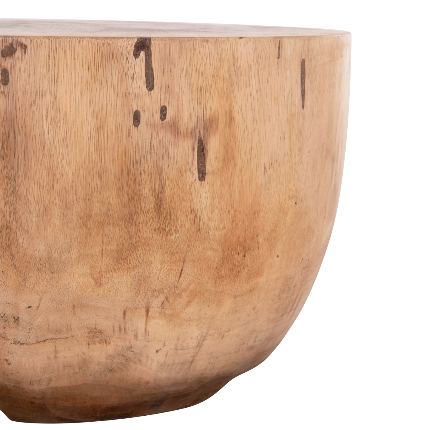 ΤΡΑΠΕΖΙ ΣΑΛΟΝΙΟΥ ΣΤΡΟΓΓΥΛΟ POMPU HM9794.11 ΜΑΣΙΦ ΞΥΛΟ SUAR ΣΕ ΦΥΣΙΚΟ Φ60x35Υεκ. - Image 8