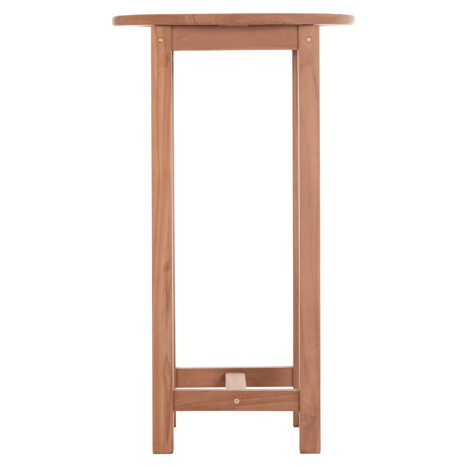 ΤΡΑΠΕΖΙ/ΣΤΑΝΤ ΜΠΑΡ ΣΤΡΟΓΓΥΛΟ PRESSCOT HM18114 ΞΥΛΟ TEAK--ΦΥΣΙΚΟ Φ60x105Υεκ. - Image 5