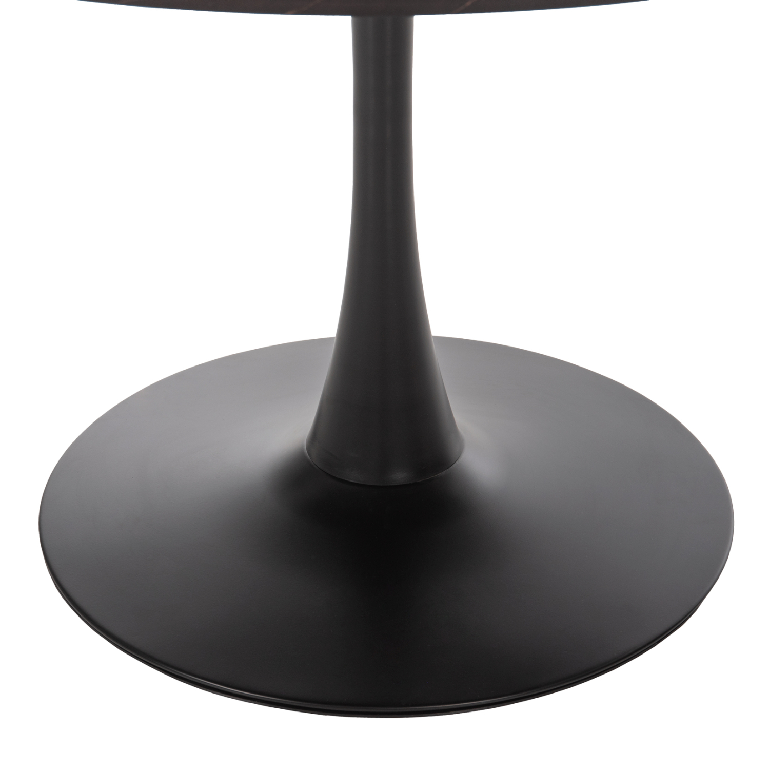 ΤΡΑΠΕΖΙ ΤΡΑΠΕΖΑΡΙΑΣ ROLLO HM9421.12 ΣΤΡΟΓΓΥΛΟ BLACK MARBLE Φ90x74Υεκ. - Image 3