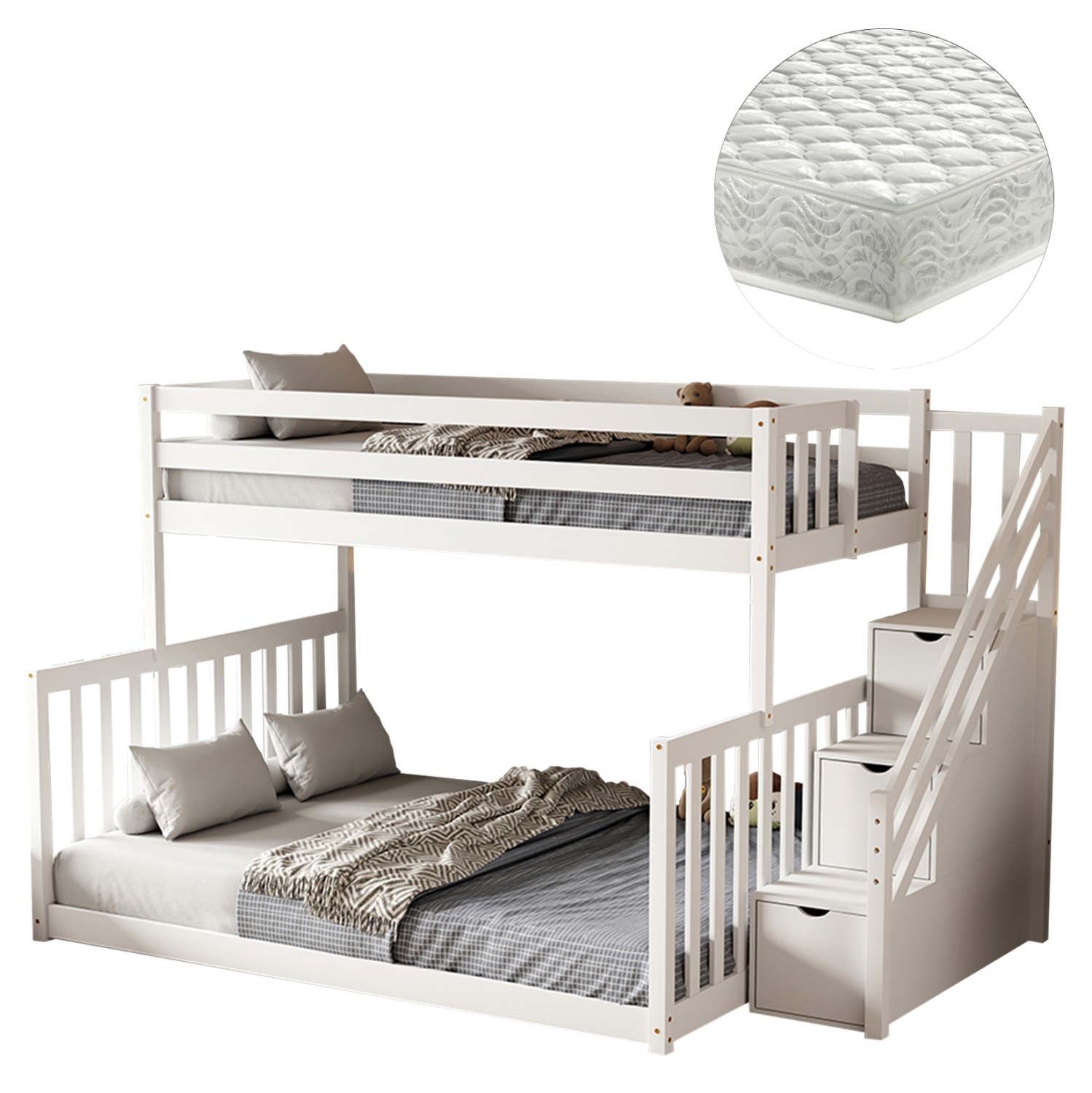 ΚΟΥΚΕΤΑ ΠΑΙΔΙΚΗ BEAMER HM21320 ΞΥΛΟ ΠΕΥΚΟΥ ΛΕΥΚΟ--ΓΙΑ ΣΤΡΩΜΑΤΑ 90 & 140x190εκ