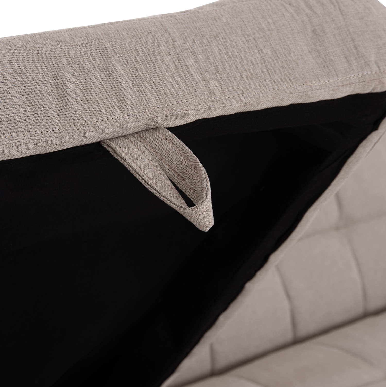 ΓΩΝΙΑΚΟΣ ΚΑΝΑΠΕΣ-ΚΡΕΒΑΤΙ ΑΝΑΣΤΡΕΨΙΜΟΣ NEZU HM3294.02 ΜΠΕΖ ΥΦΑΣΜΑ 210x140x78Υεκ. - Image 10