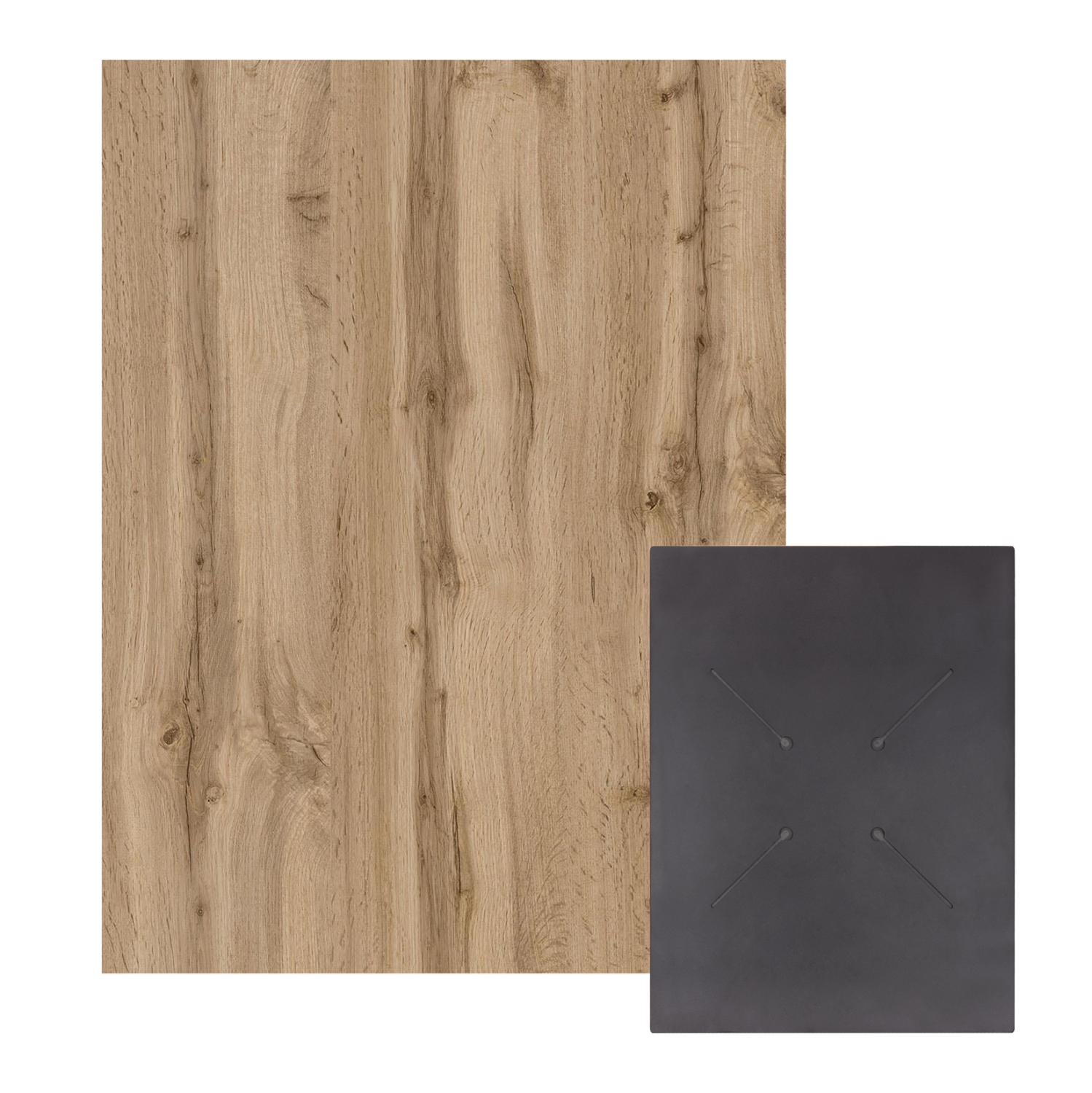 ΕΠΙΦΑΝΕΙΑ ΤΡΑΠΕΖΙΟΥ HPL ΟΡΘΟΓΩΝΙΑ HM6350.36 SONAMA OAK 60x80εκ.