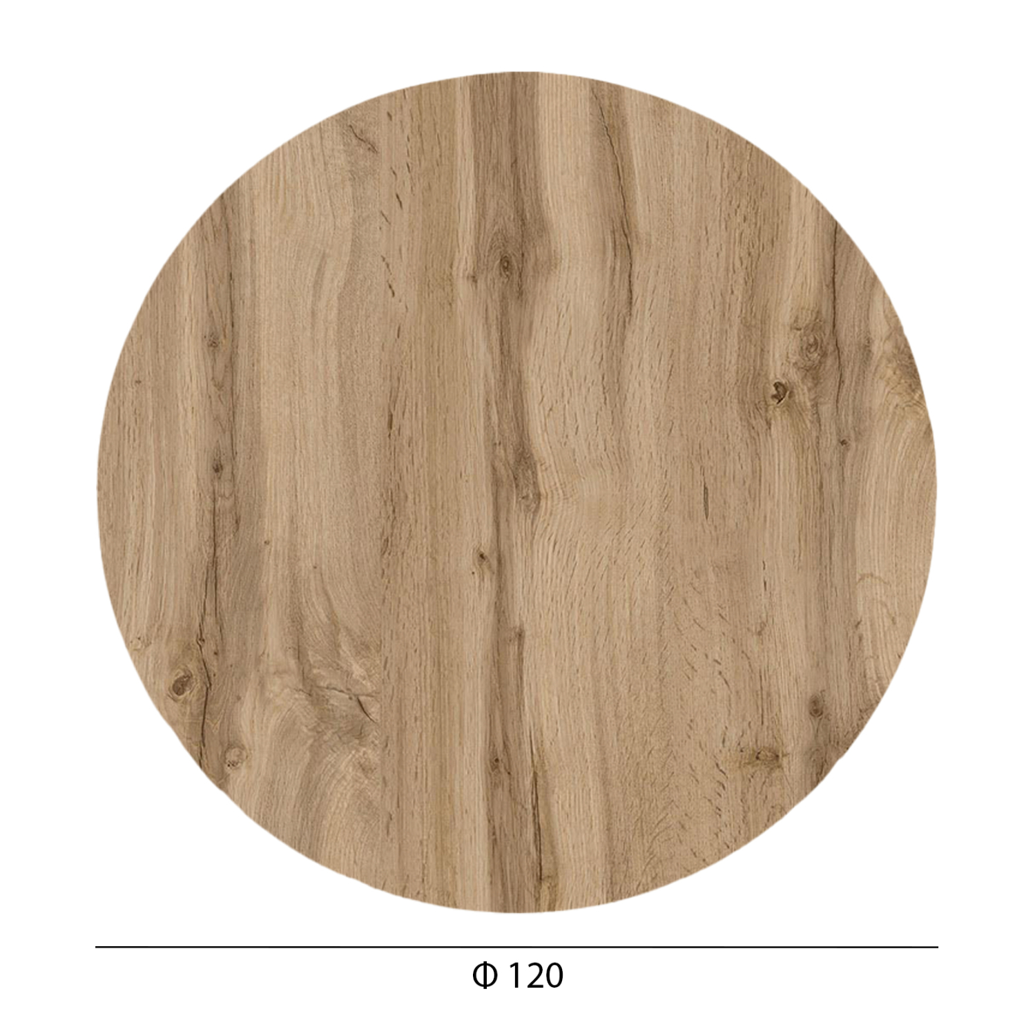 ΕΠΙΦΑΝΕΙΑ ΤΡΑΠΕΖΙΟΥ HPL ΣΤΡΟΓΓΥΛΗ HM6351.36 SONAMA OAK Φ120εκ. - Image 2