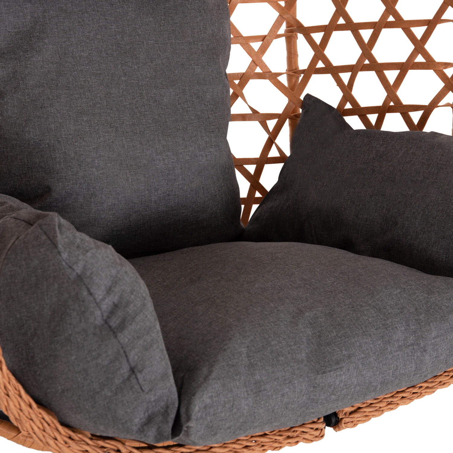 ΚΡΕΜΑΣΤΗ ΦΩΛΙΑ NESTA HM6468.05 ΜΑΥΡΟ ΜΕΤΑΛΛΟ--ΚΑΦΕ P.E.RATTAN 100x100x190Υεκ. - Image 8