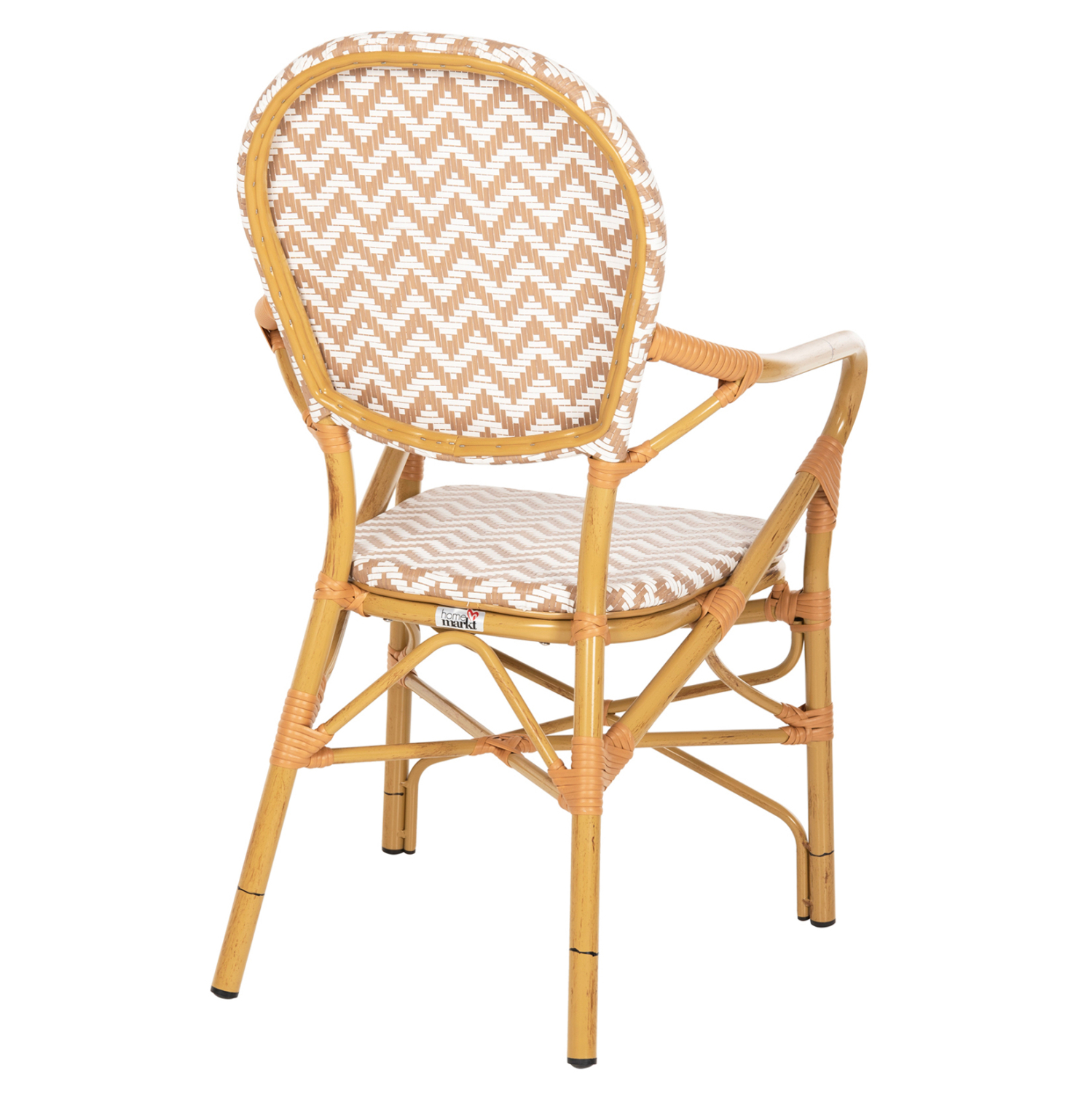ΠΟΛΥΘΡΟΝΑ ΑΛΟΥΜΙΝΙΟΥ BAMBOO LOOK ΦΥΣΙΚΟ - ΛΕΥΚΟ HM5928.03 55x58x95 εκ. - Image 5