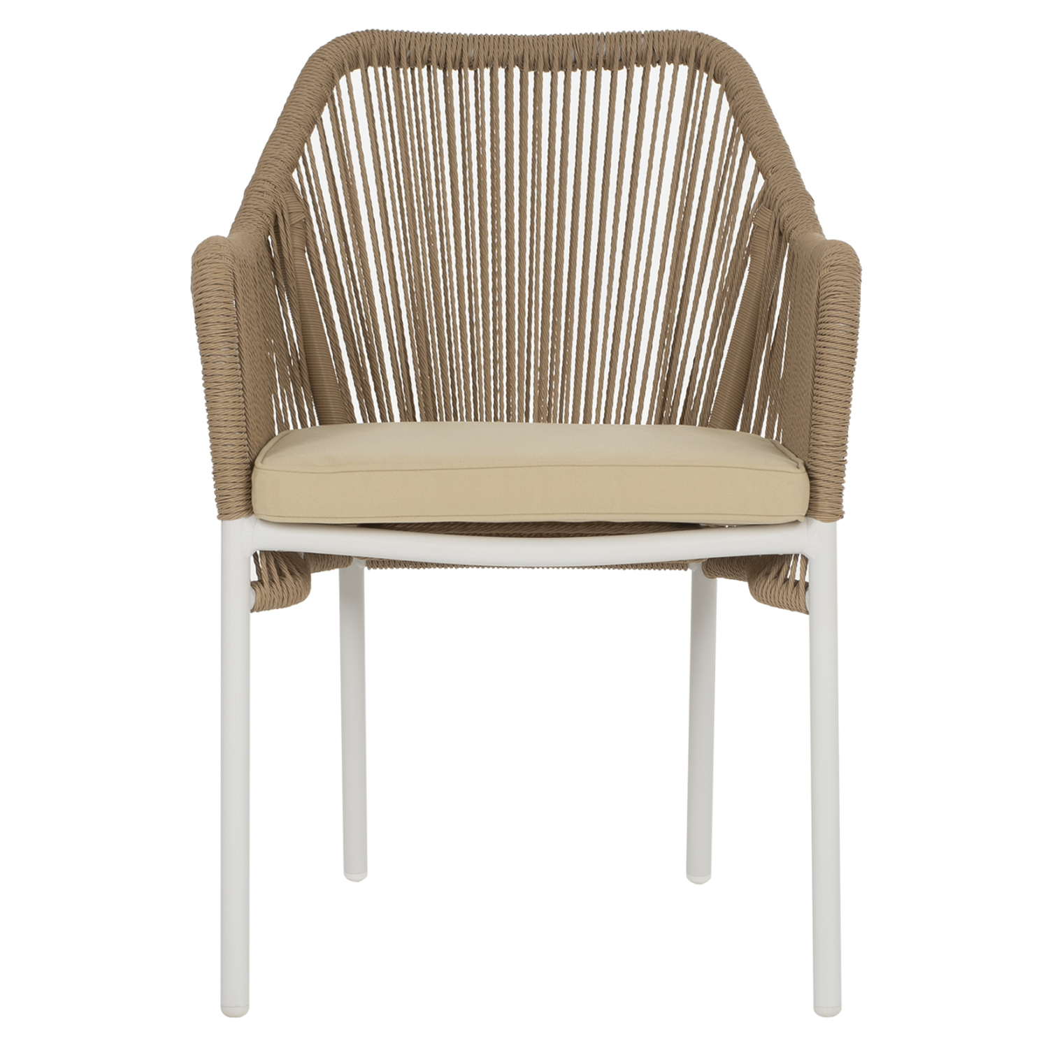 ΠΟΛΥΘΡΟΝΑ ΑΛΟΥΜΙΝΙΟΥ LOKKI HM5855.01 ΛΕΥΚΟ ΜΕ ΣΧΟΙΝΙ WICKER PE ΜΠΕΖ 56x66x82Υ εκ. - Image 3