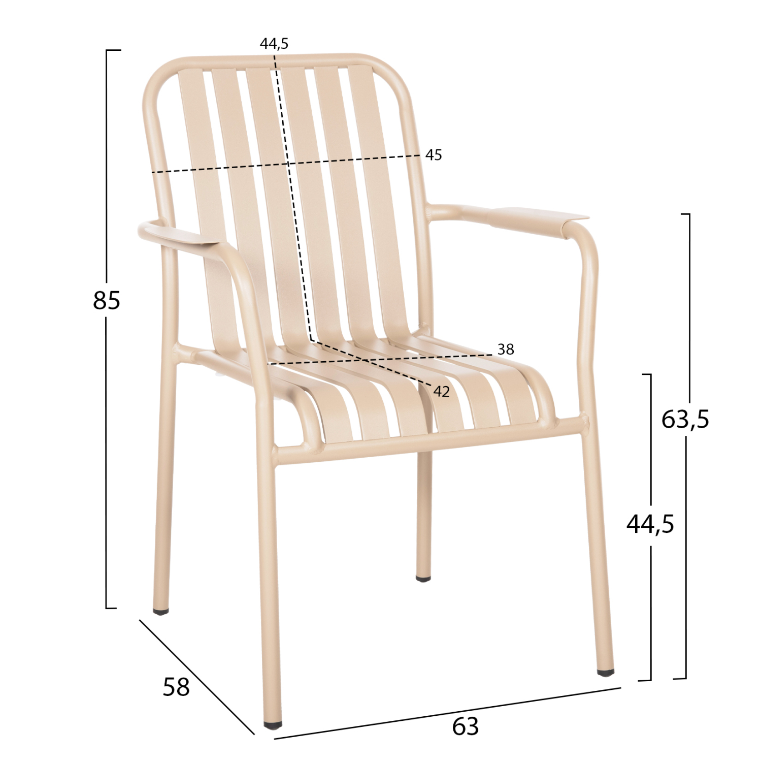 ΠΟΛΥΘΡΟΝΑ ΑΛΟΥΜΙΝΙΟΥ RACHEL HM6088.04 ΣΑΜΠΑΝΙ 63x58x85Υεκ. - Image 2