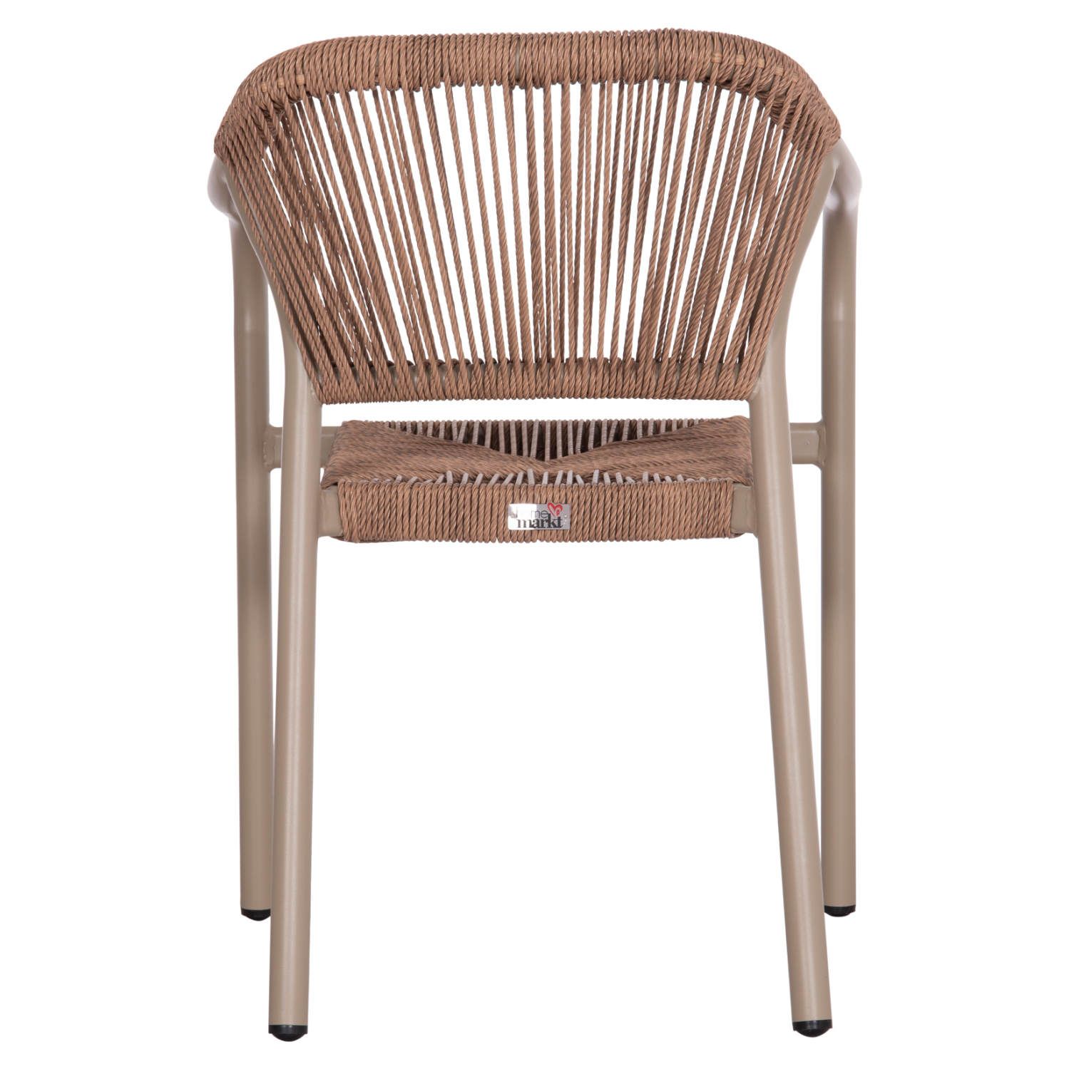 ΠΟΛΥΘΡΟΝΑ ΑΛΟΥΜΙΝΙΟΥ LUCCI HM6266.02 MOKA ΣΚΕΛΕΤΟΣ-P.E.RATTAN ΦΥΣΙΚΟ 58x56x79Υεκ - Image 6